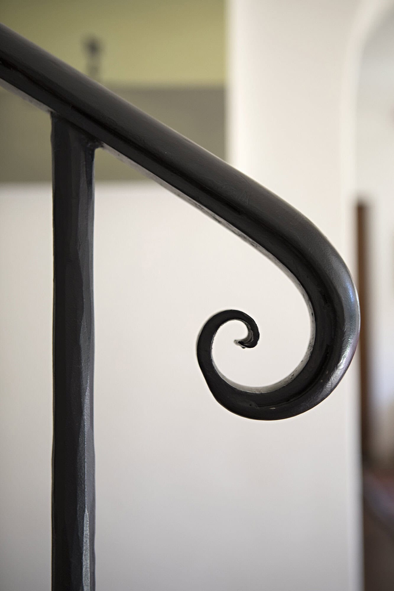 spanish colonial revival staircase railing detail