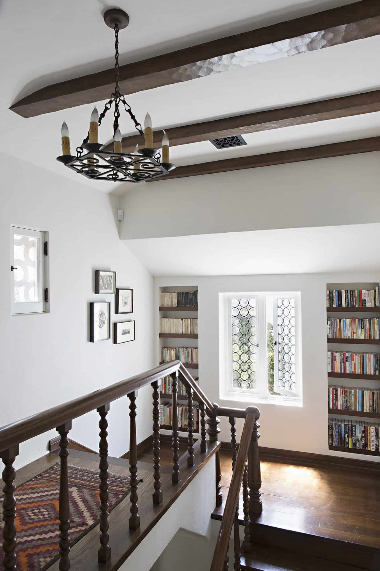 spanish colonial revival hallway