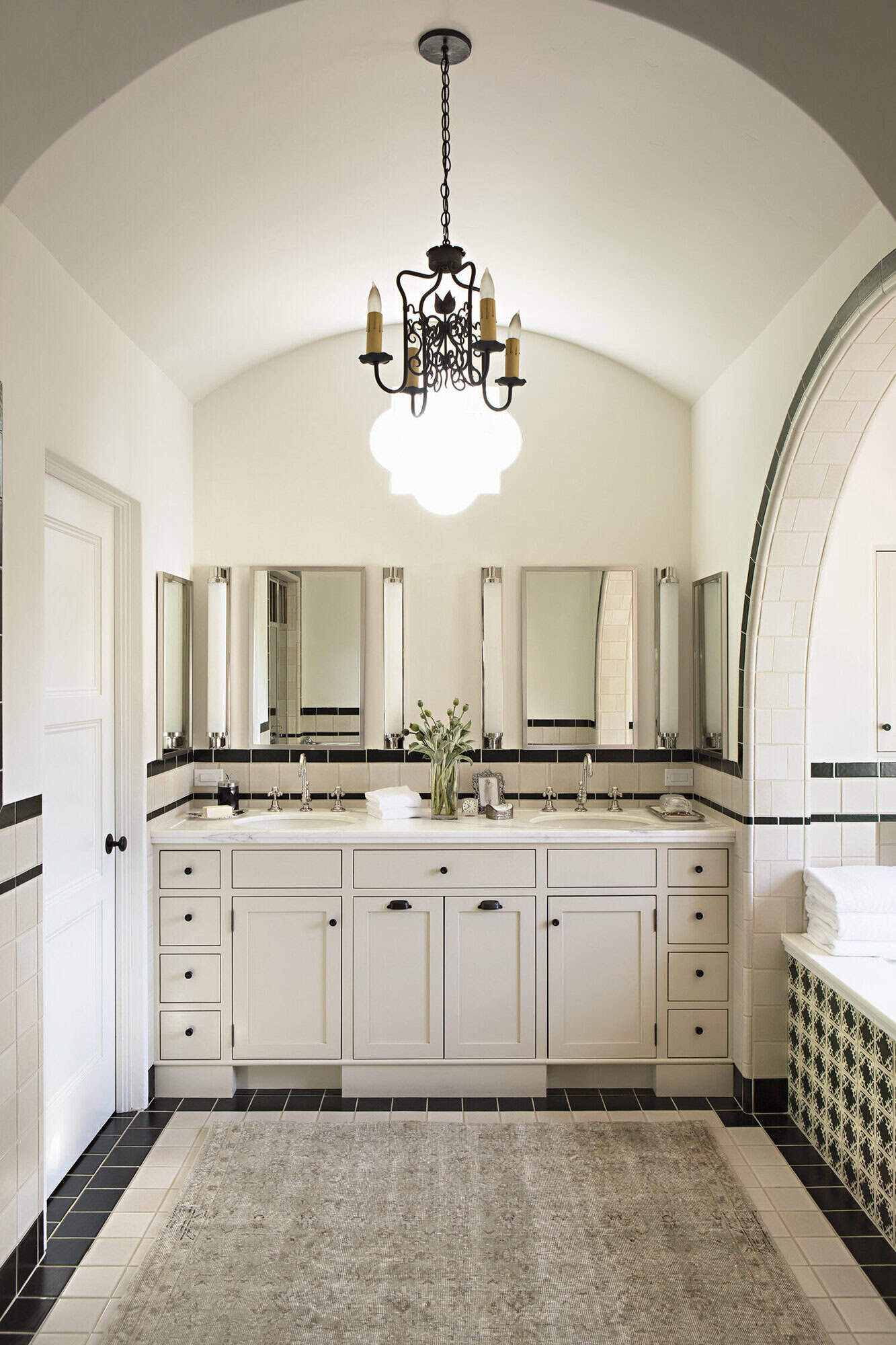 spanish colonial revival bathroom vanity