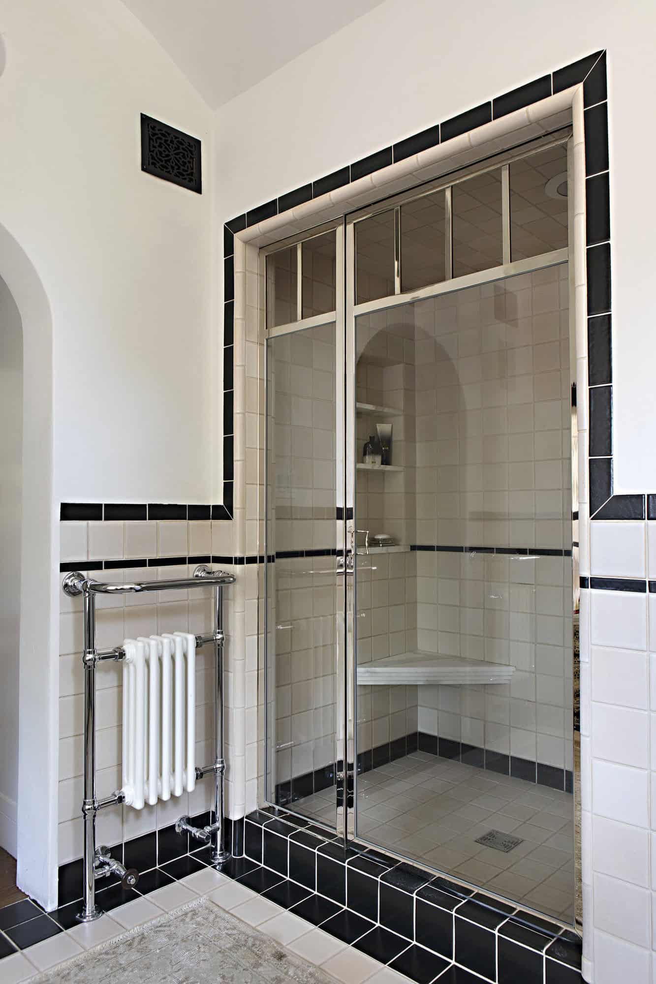spanish colonial revival bathroom shower