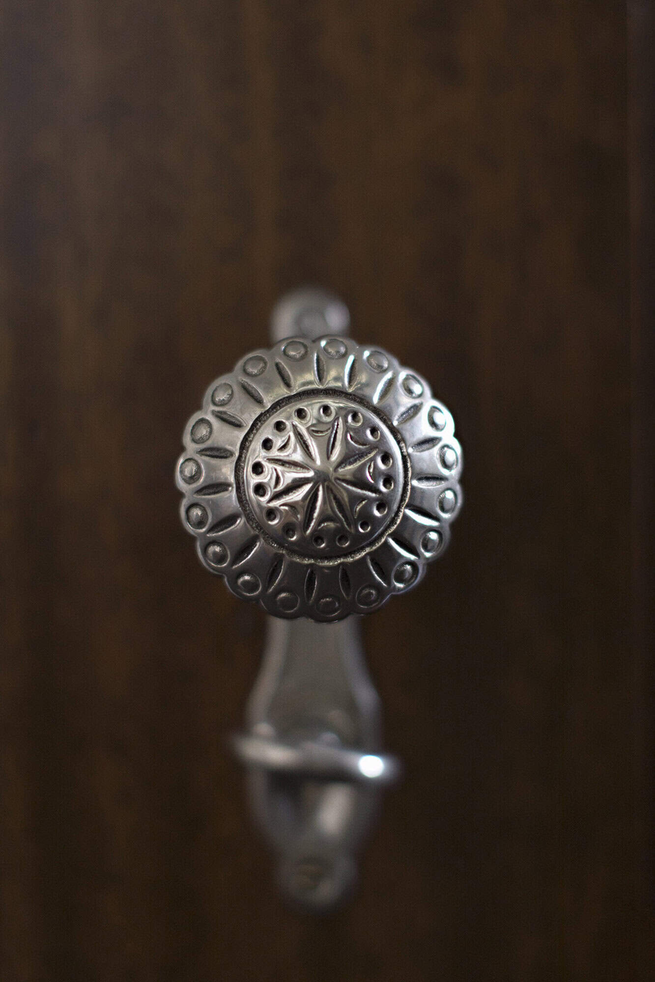 spanish colonial revival door knob detail