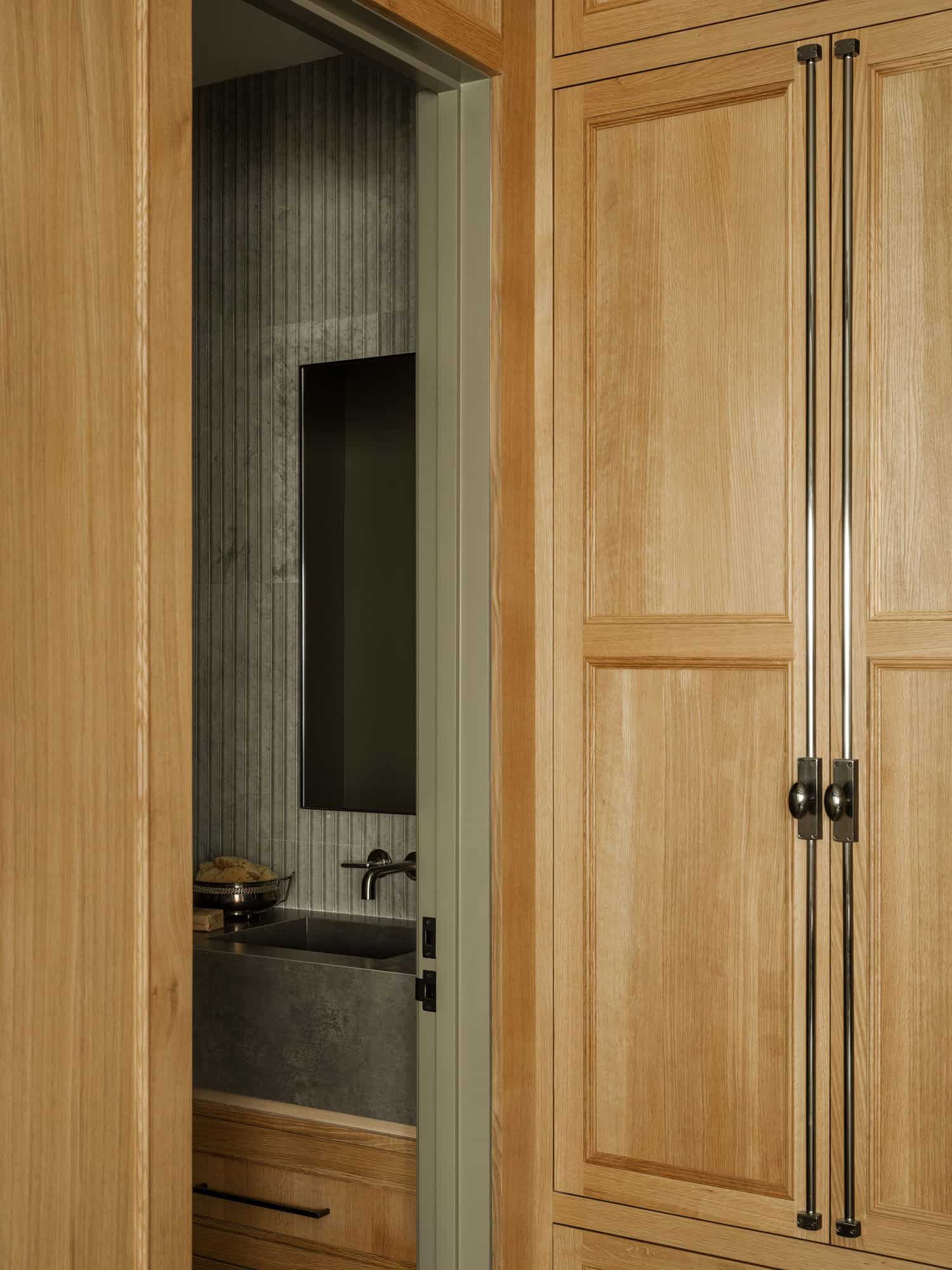 contemporary powder room