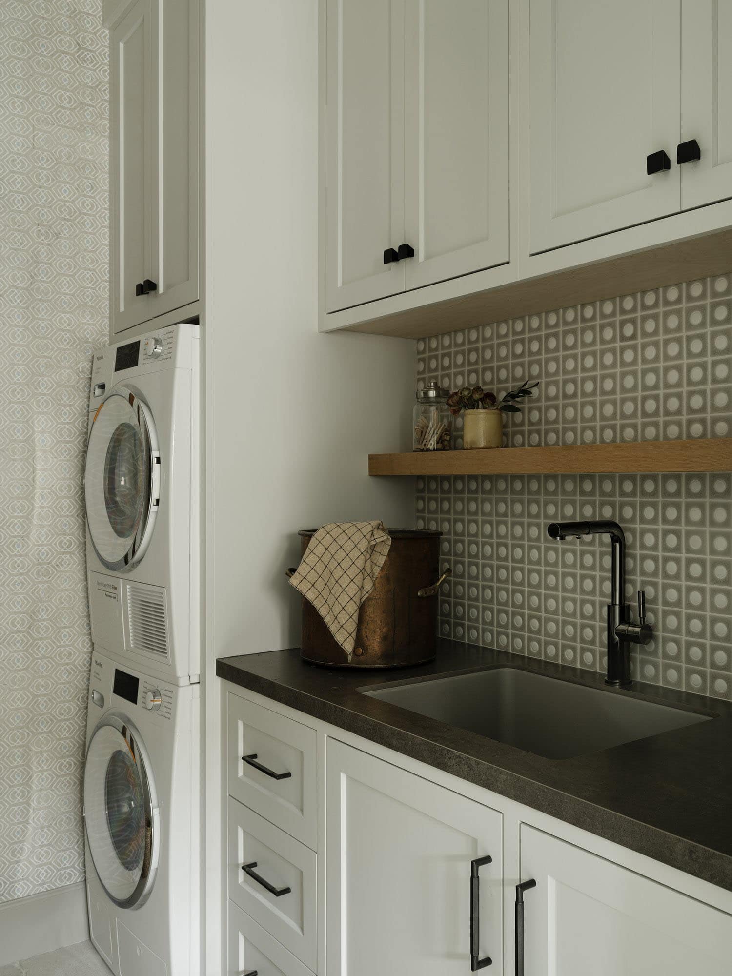 contemporary laundry room