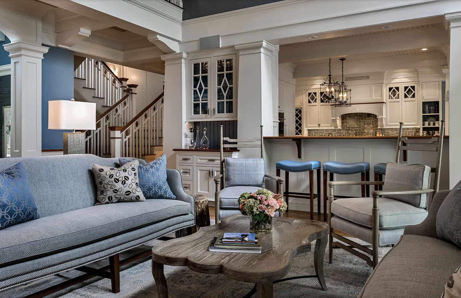 traditional style living room