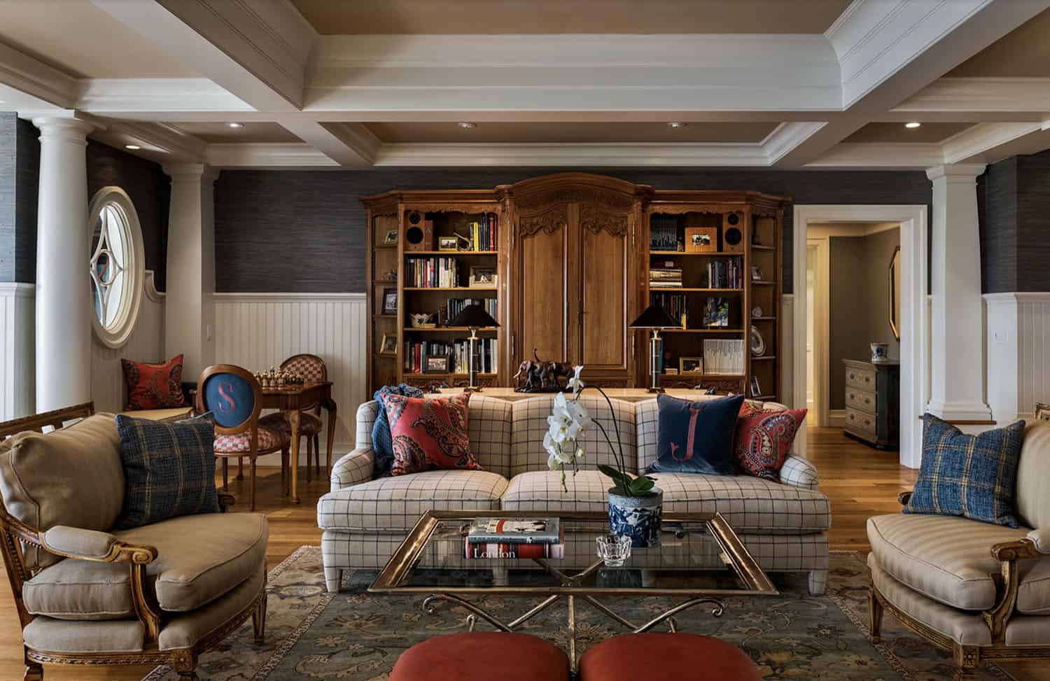 traditional style family room