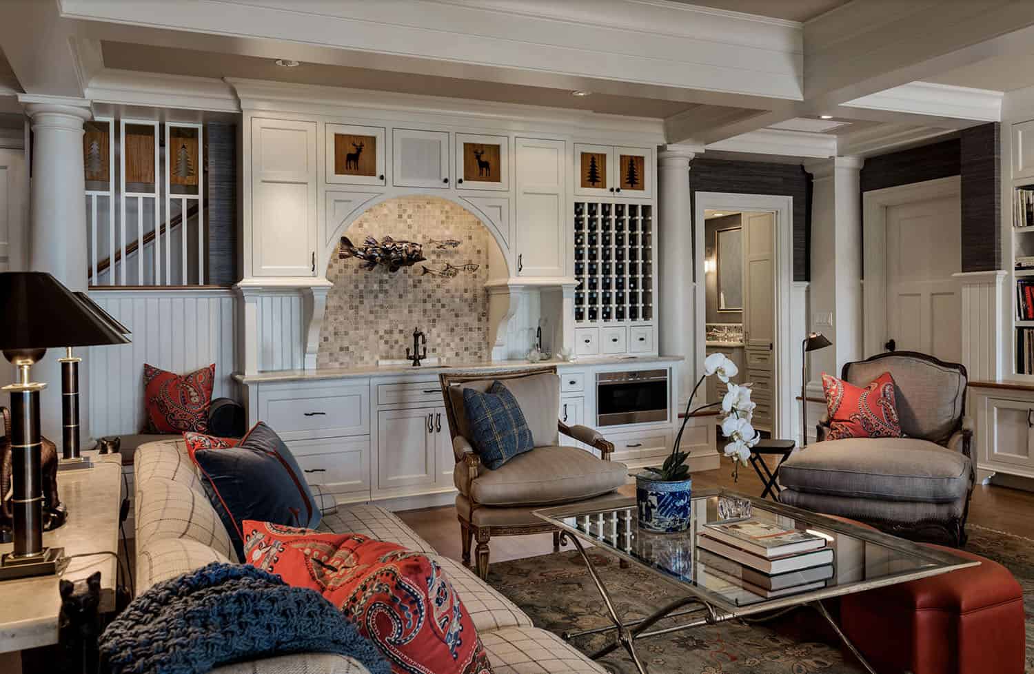 traditional style family room