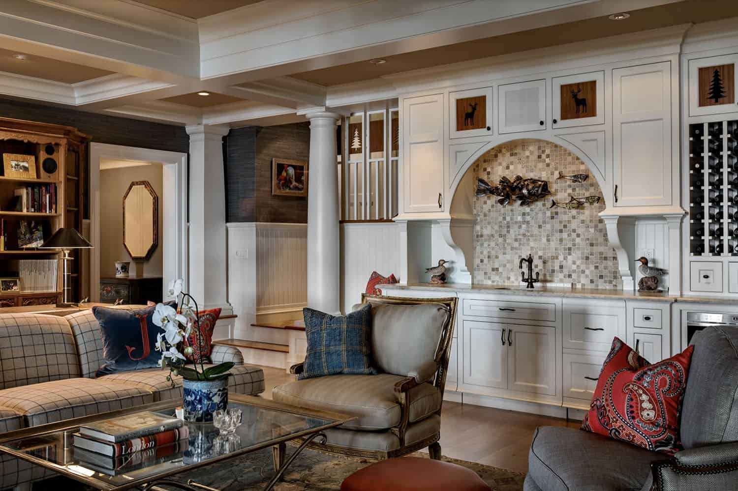 traditional style family room