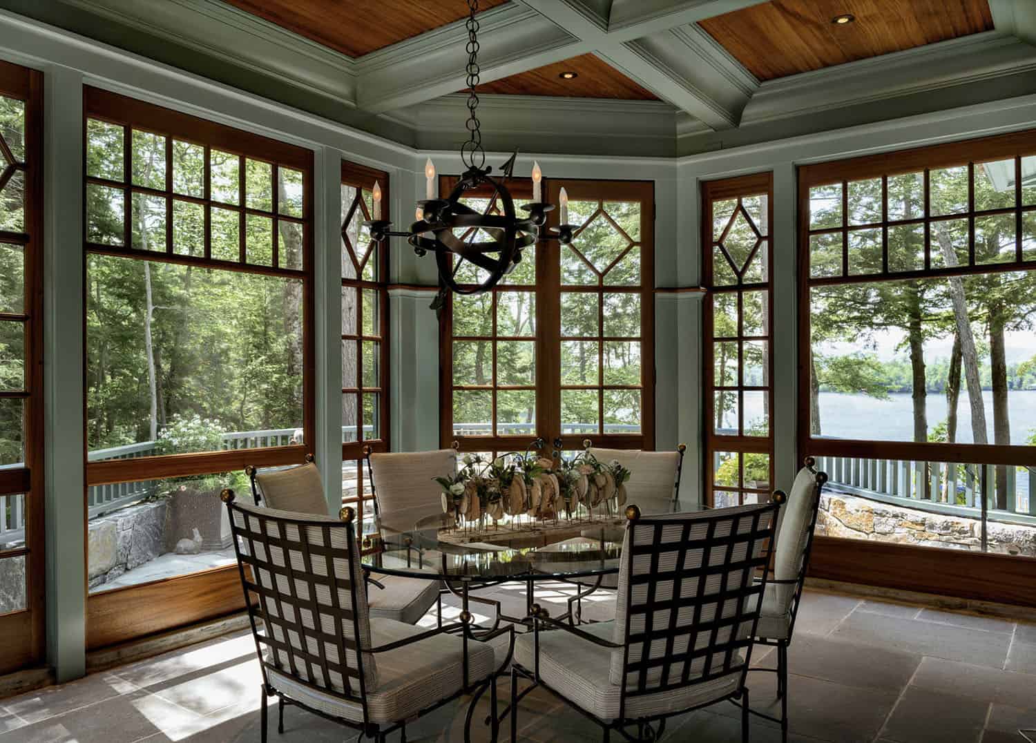 traditional style sunroom