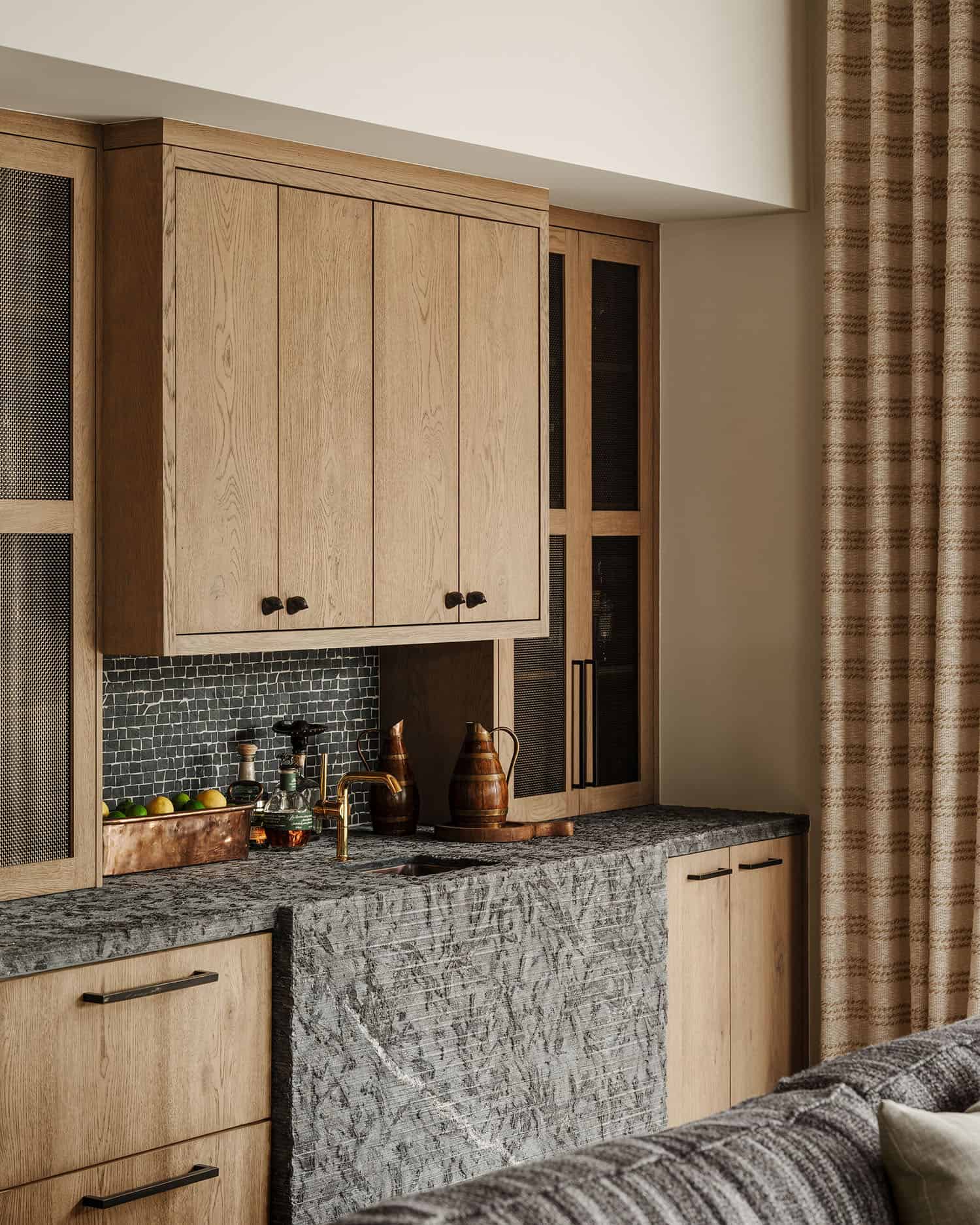 farmhouse style home bar