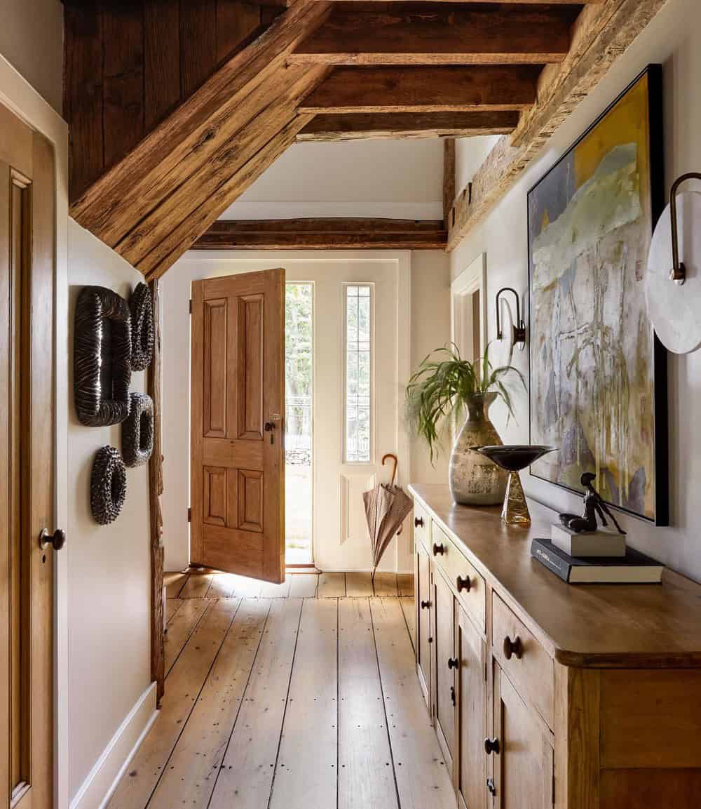 farmhouse style hallway