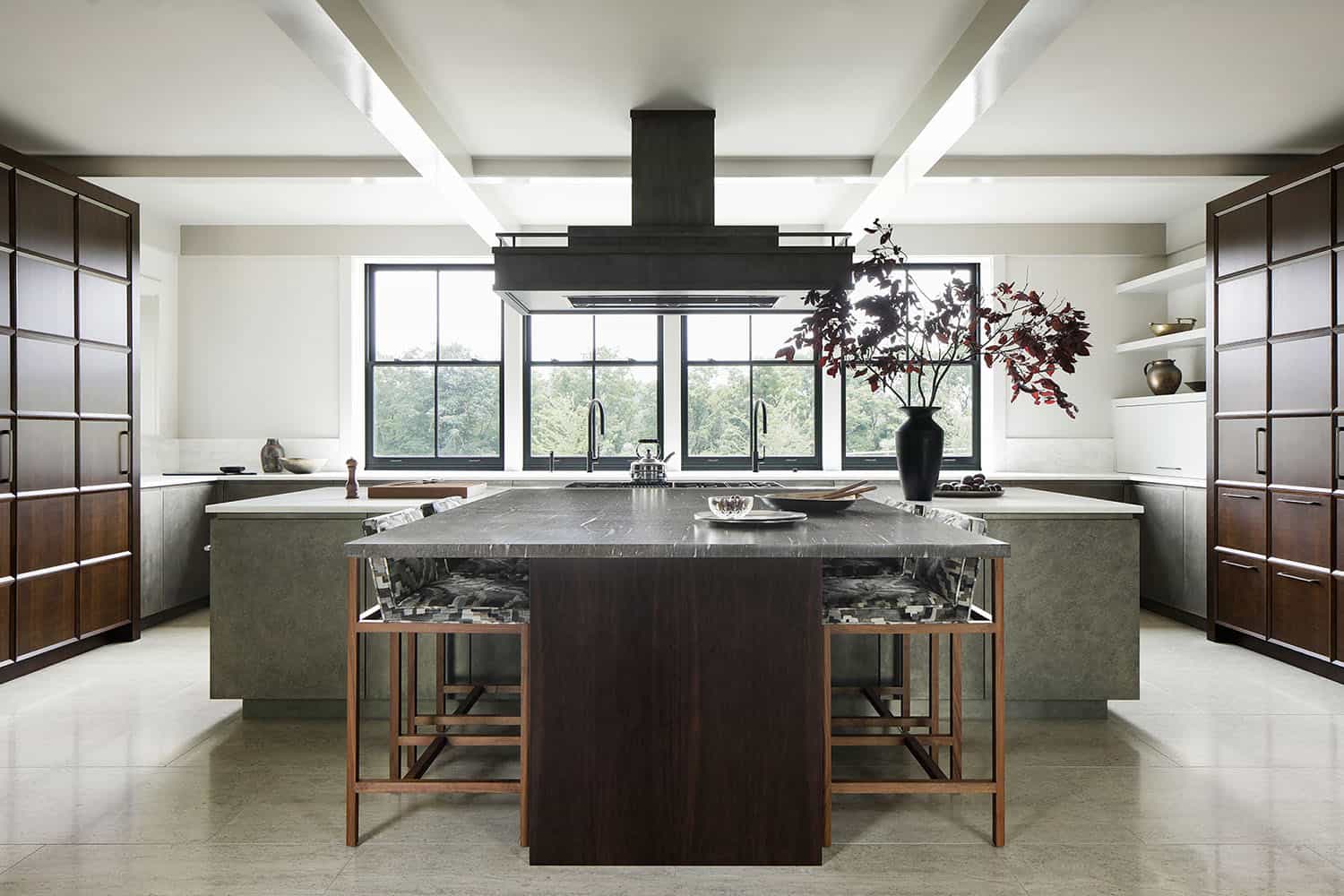contemporary farmhouse style kitchen