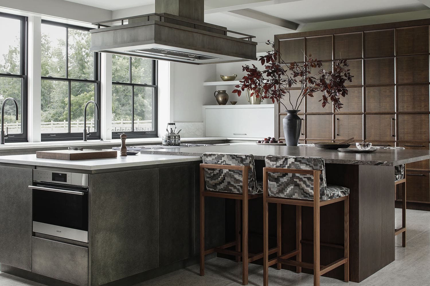 contemporary farmhouse style kitchen