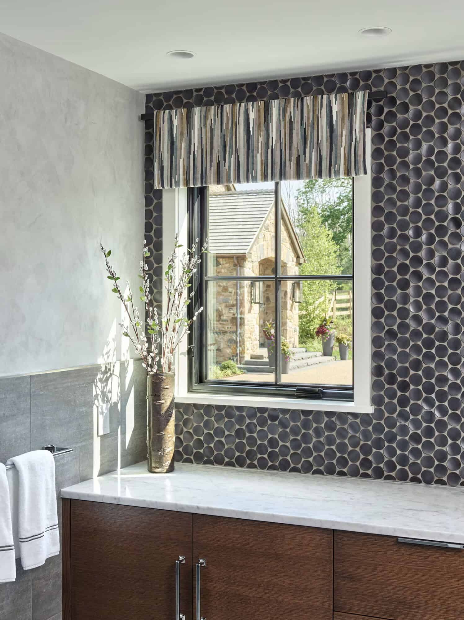 contemporary farmhouse style bathroom