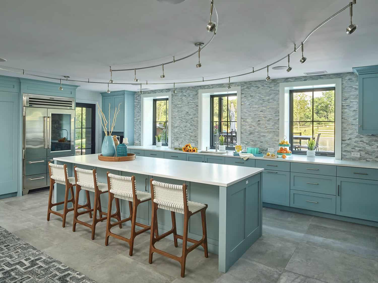 contemporary farmhouse style second kitchen