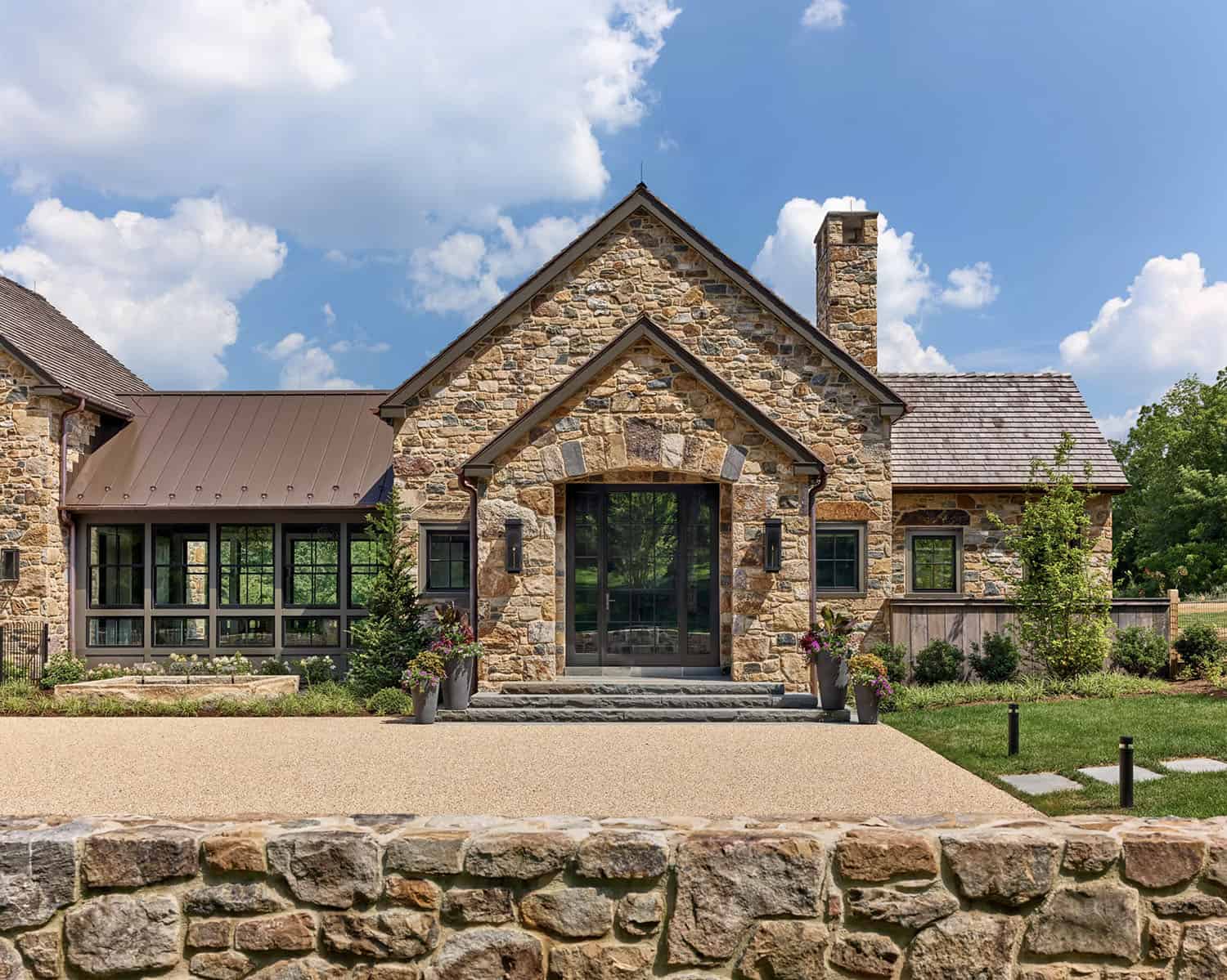 contemporary farmhouse home exterior