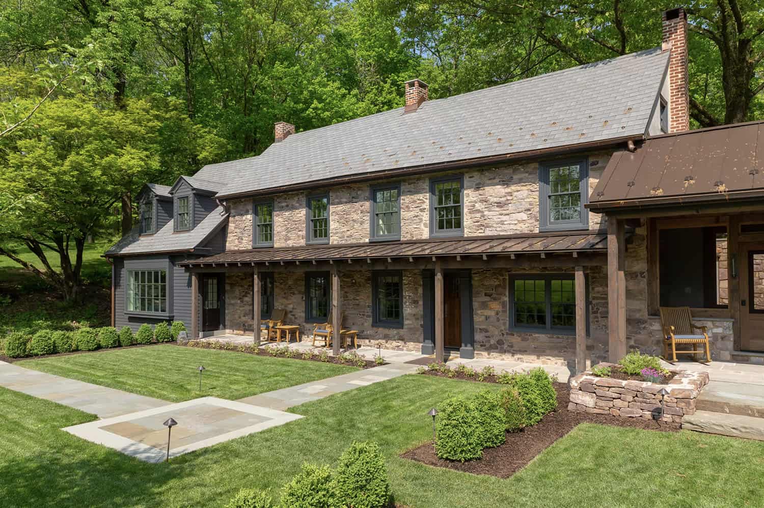 contemporary farmhouse style guest house exterior