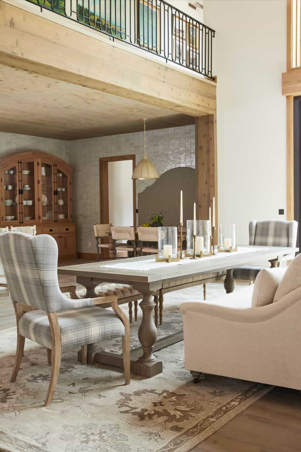 contemporary french country dining room