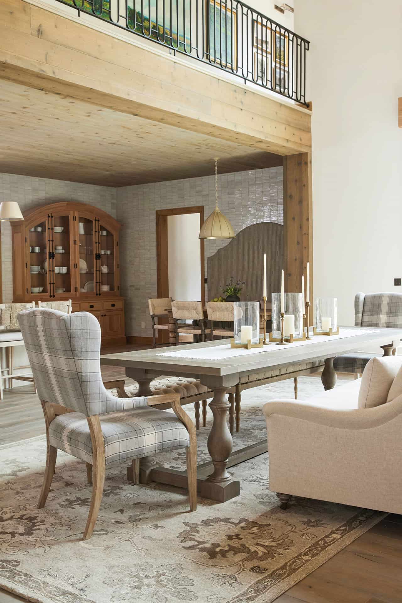 contemporary french country dining room