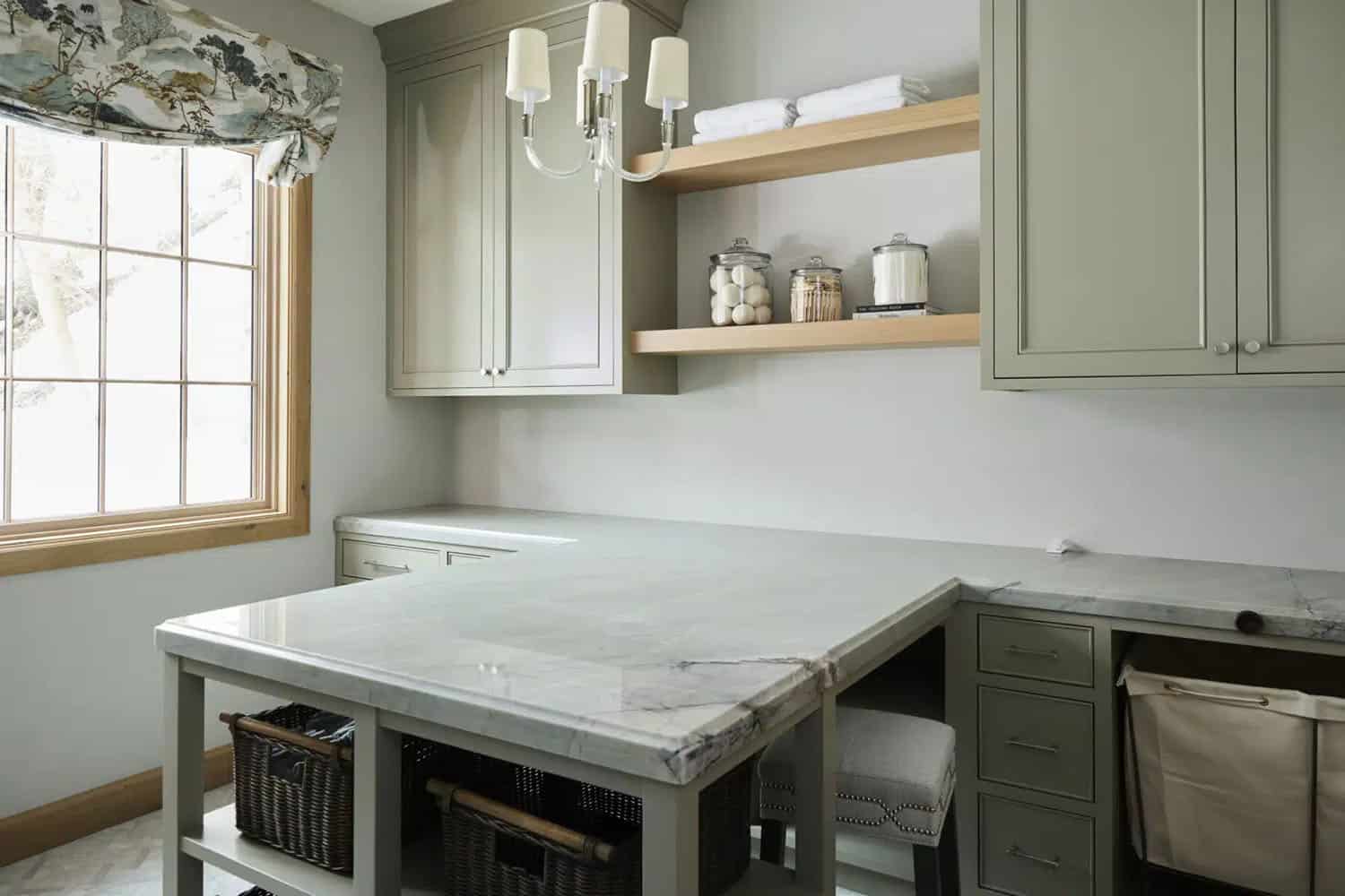 contemporary french country laundry room