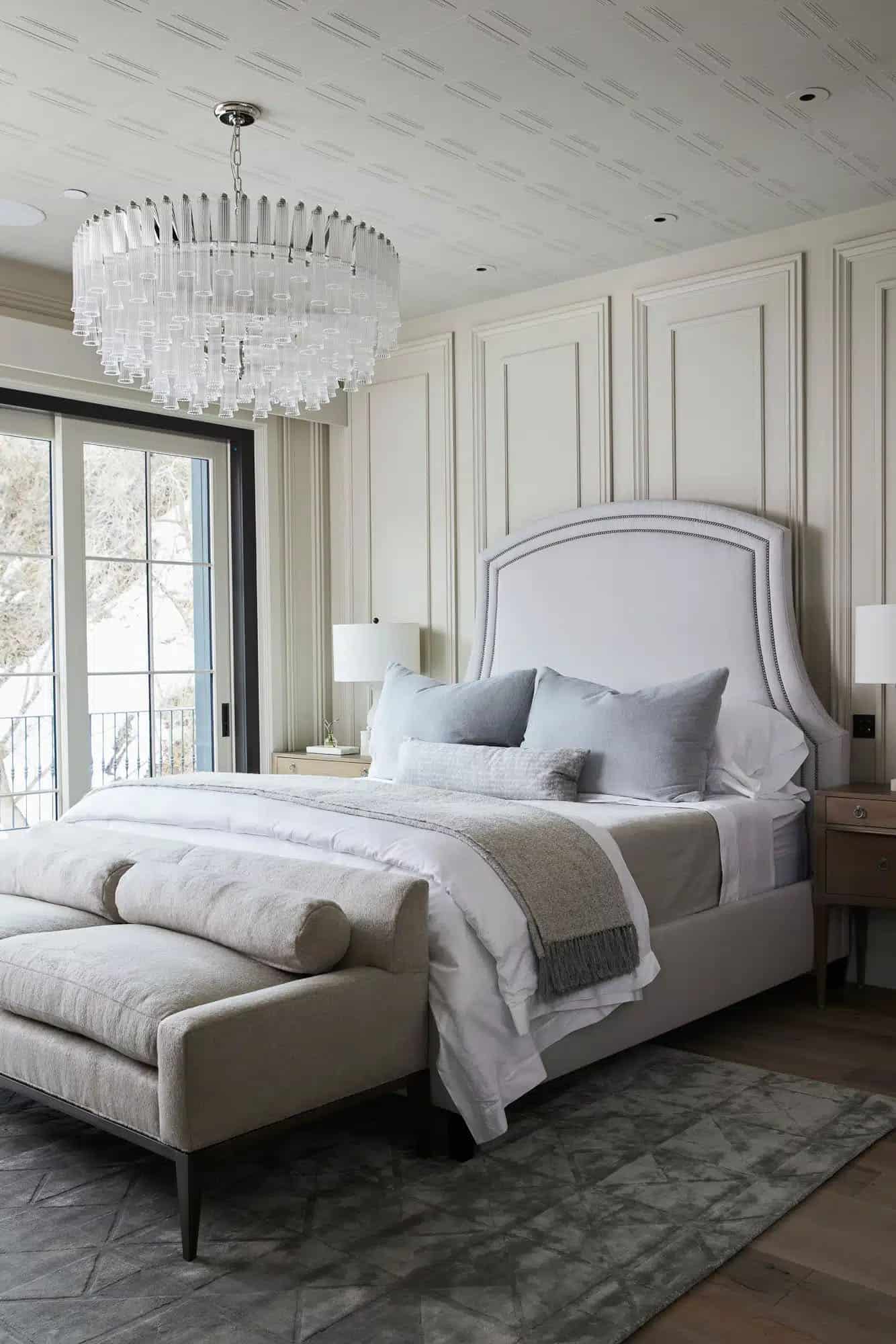 contemporary french country bedroom