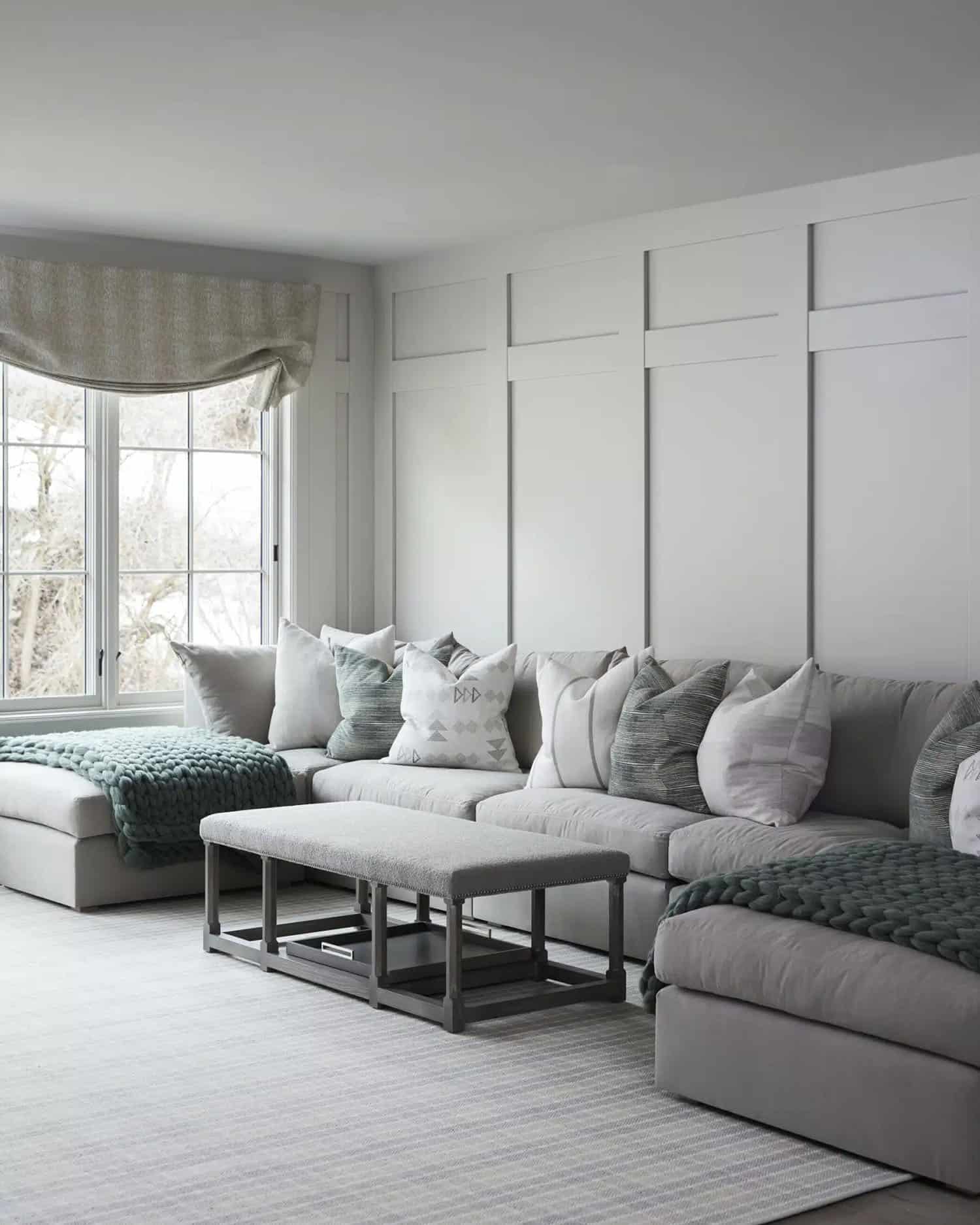 contemporary french country family room