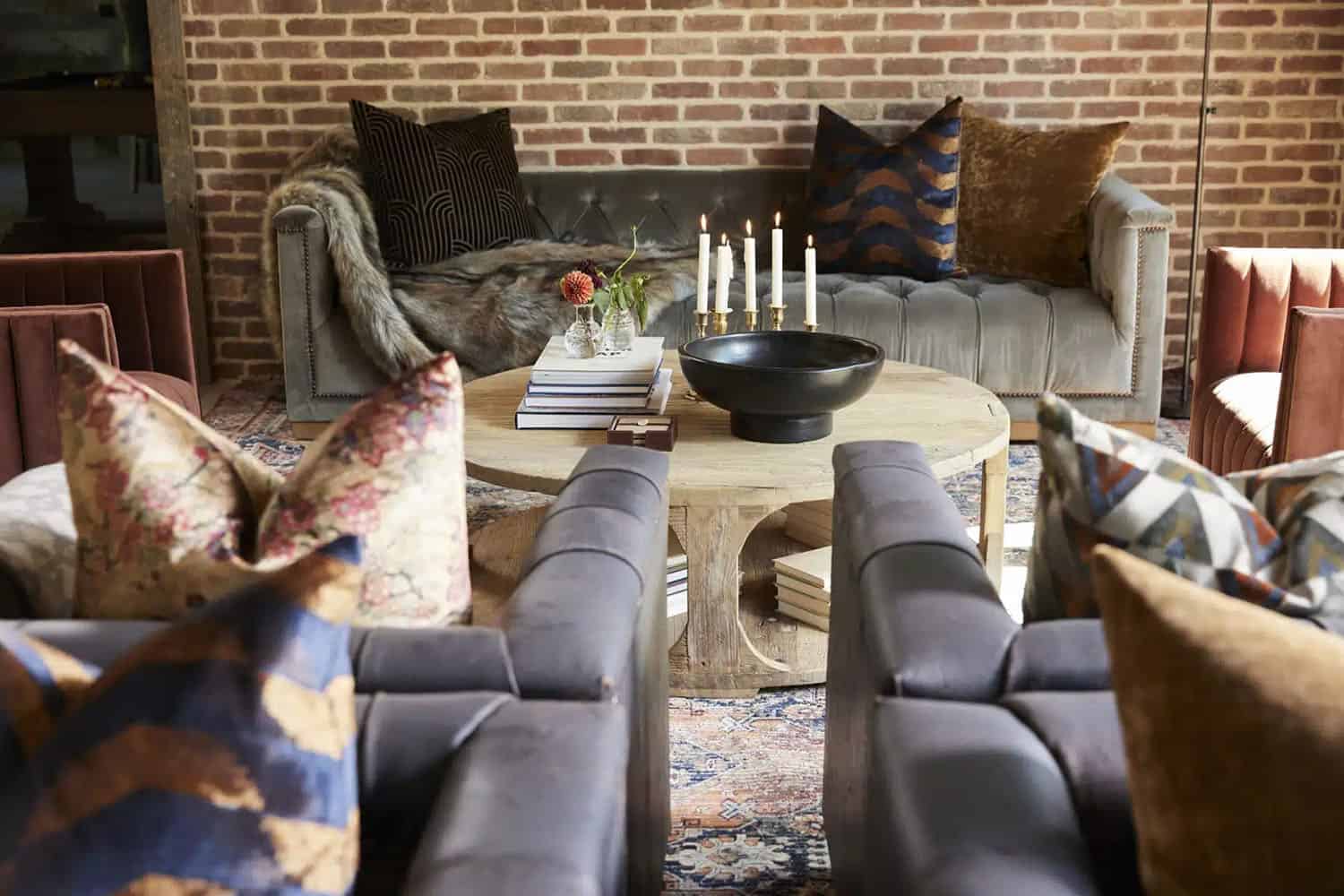 rustic speakeasy-style great room