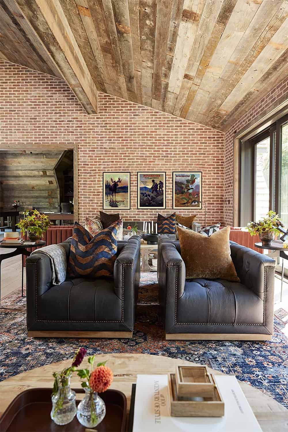 rustic speakeasy-style great room