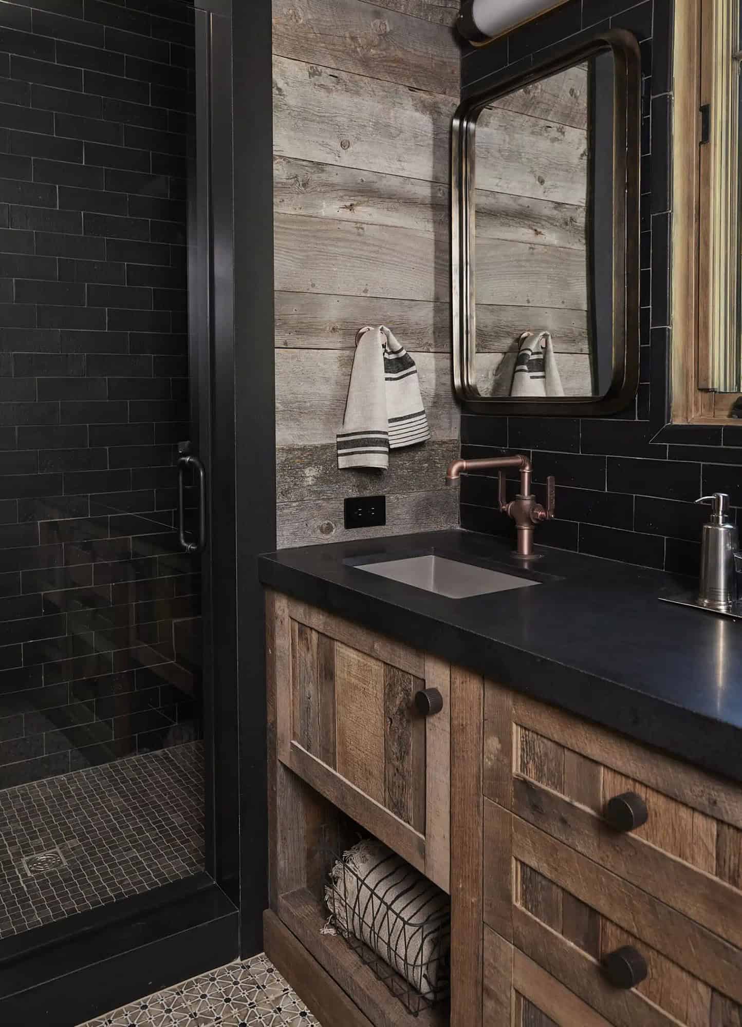 rustic bathroom vanity