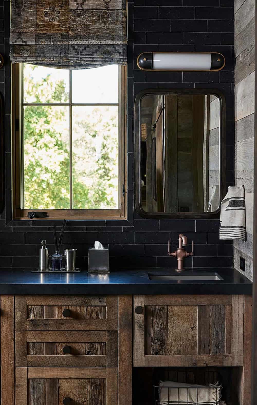 rustic bathroom vanity