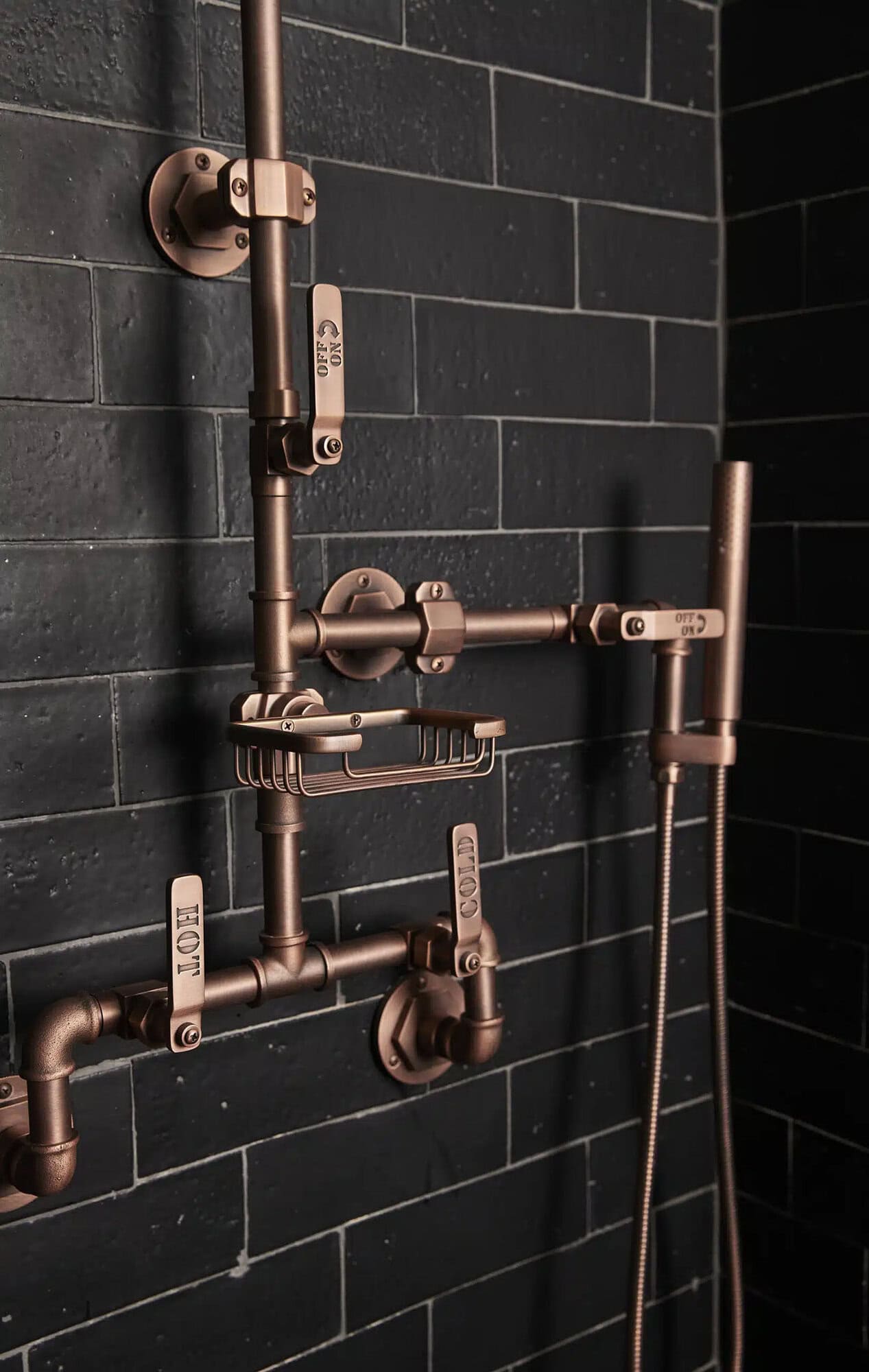 rustic bathroom shower