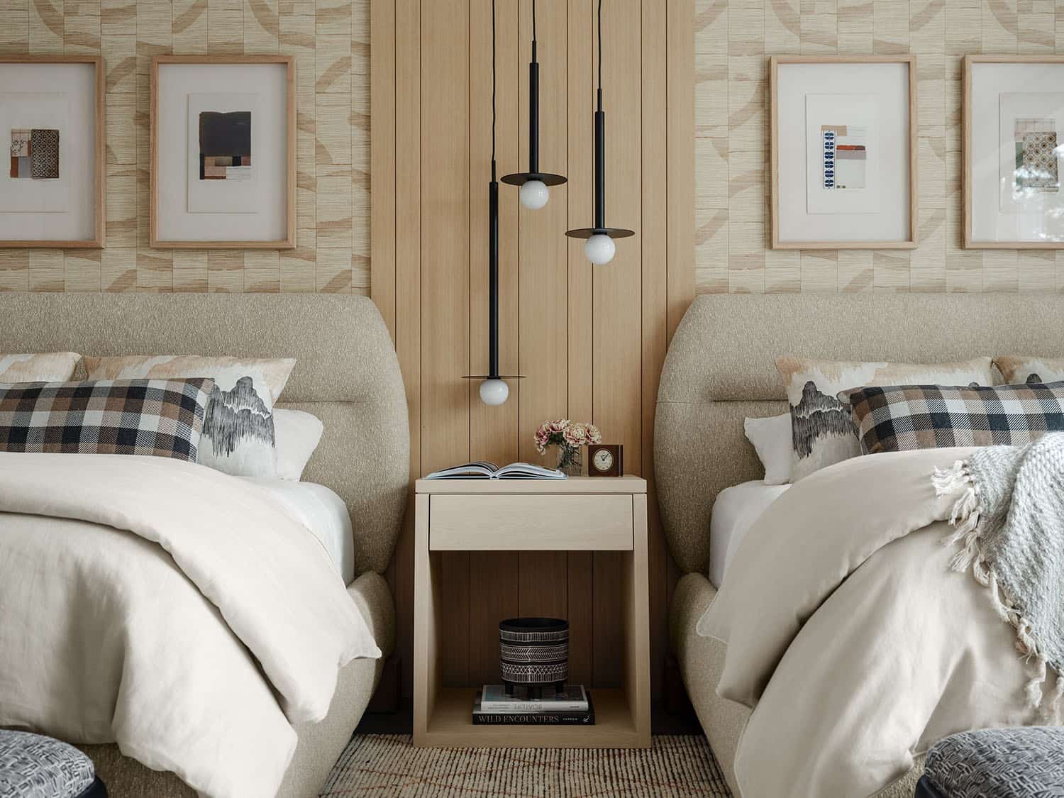 contemporary guest bedroom