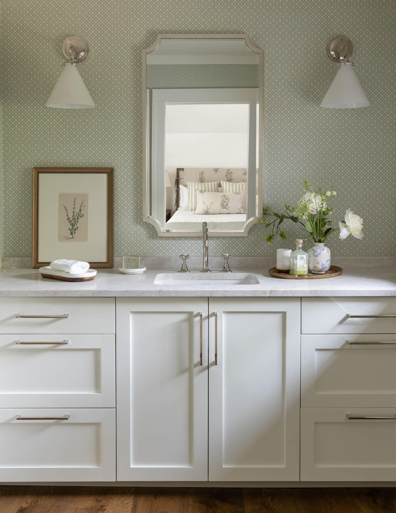 transitional style bathroom vanity