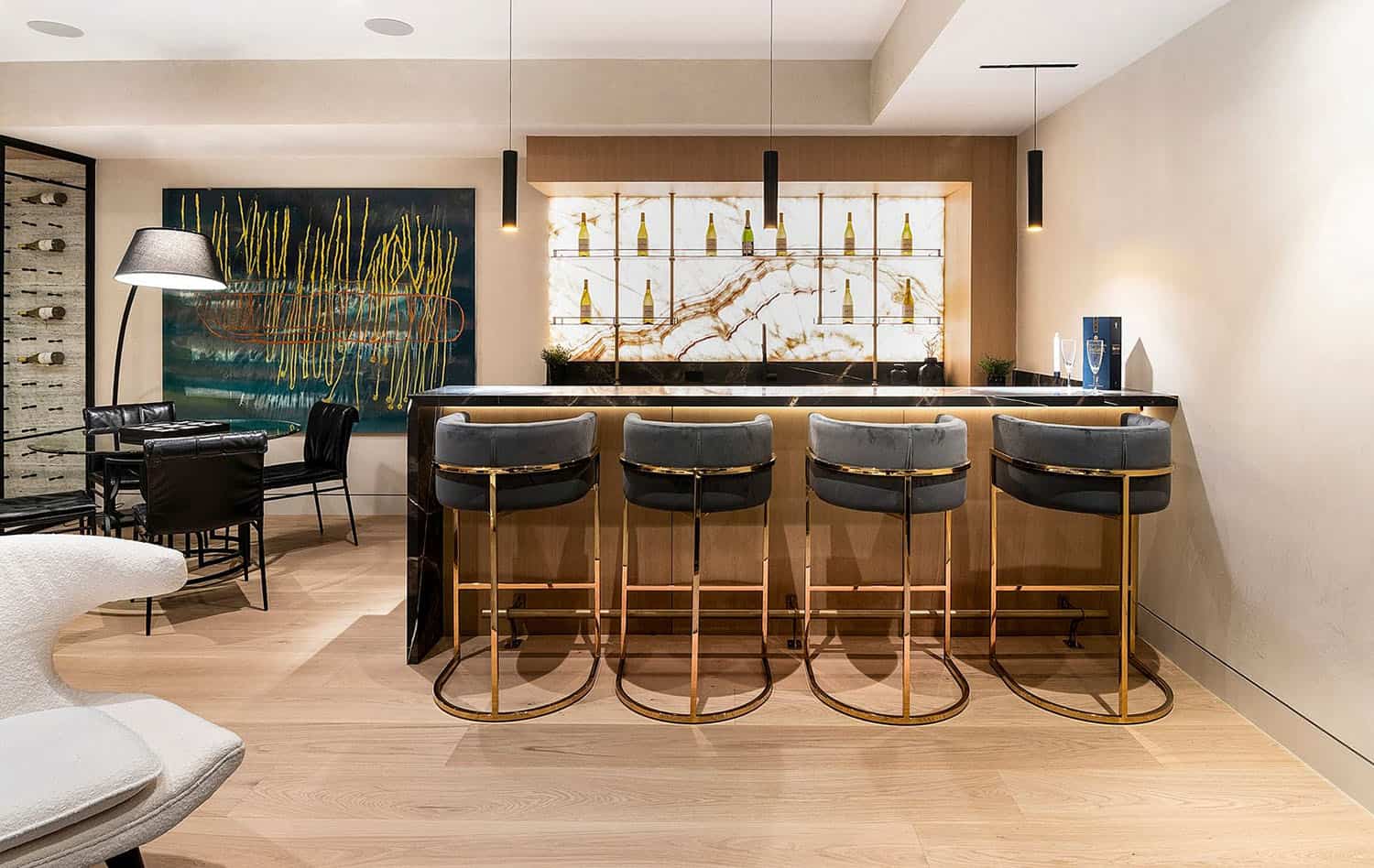 modern home bar