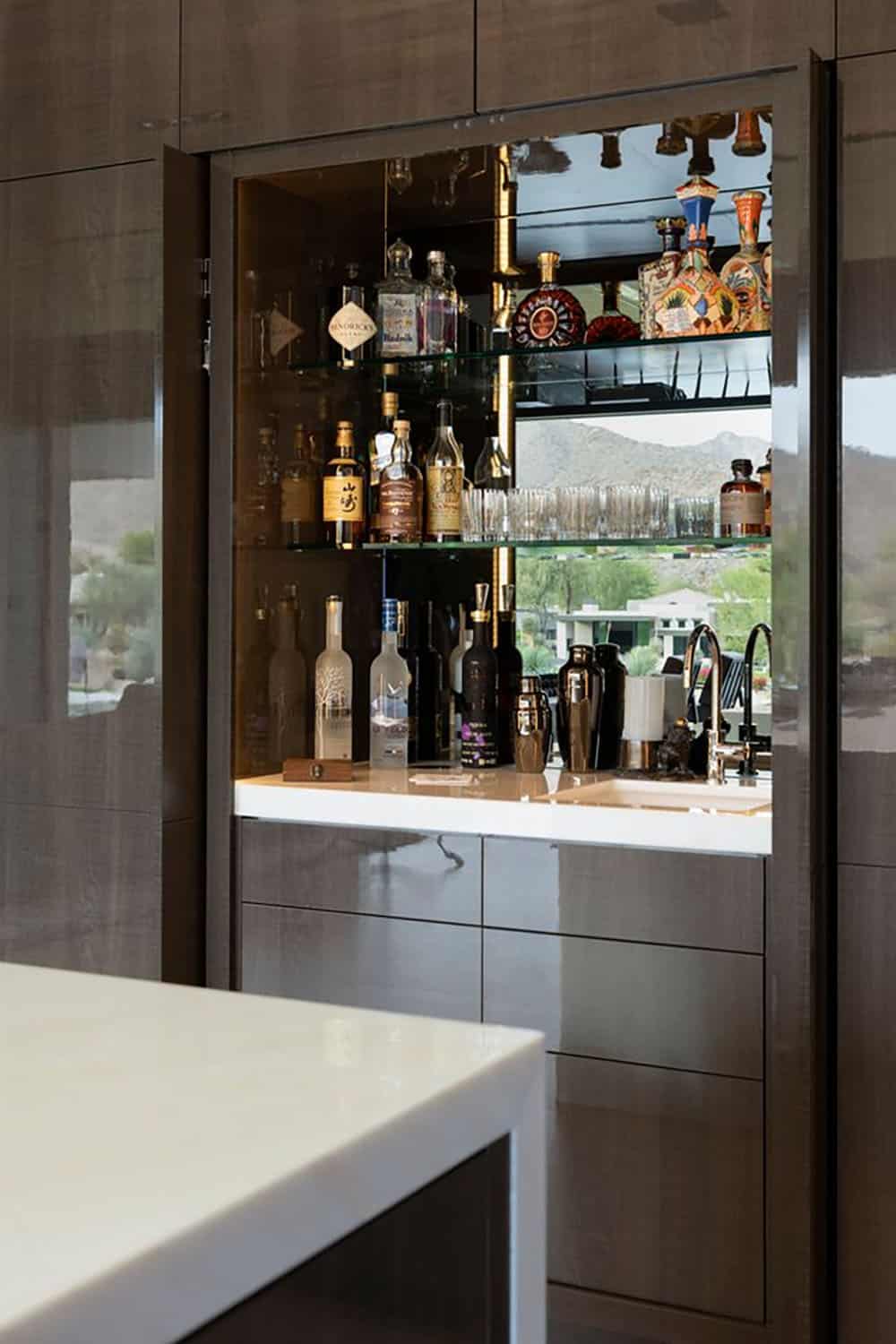 modern home bar