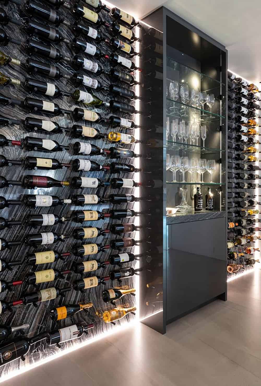 modern wine cellar