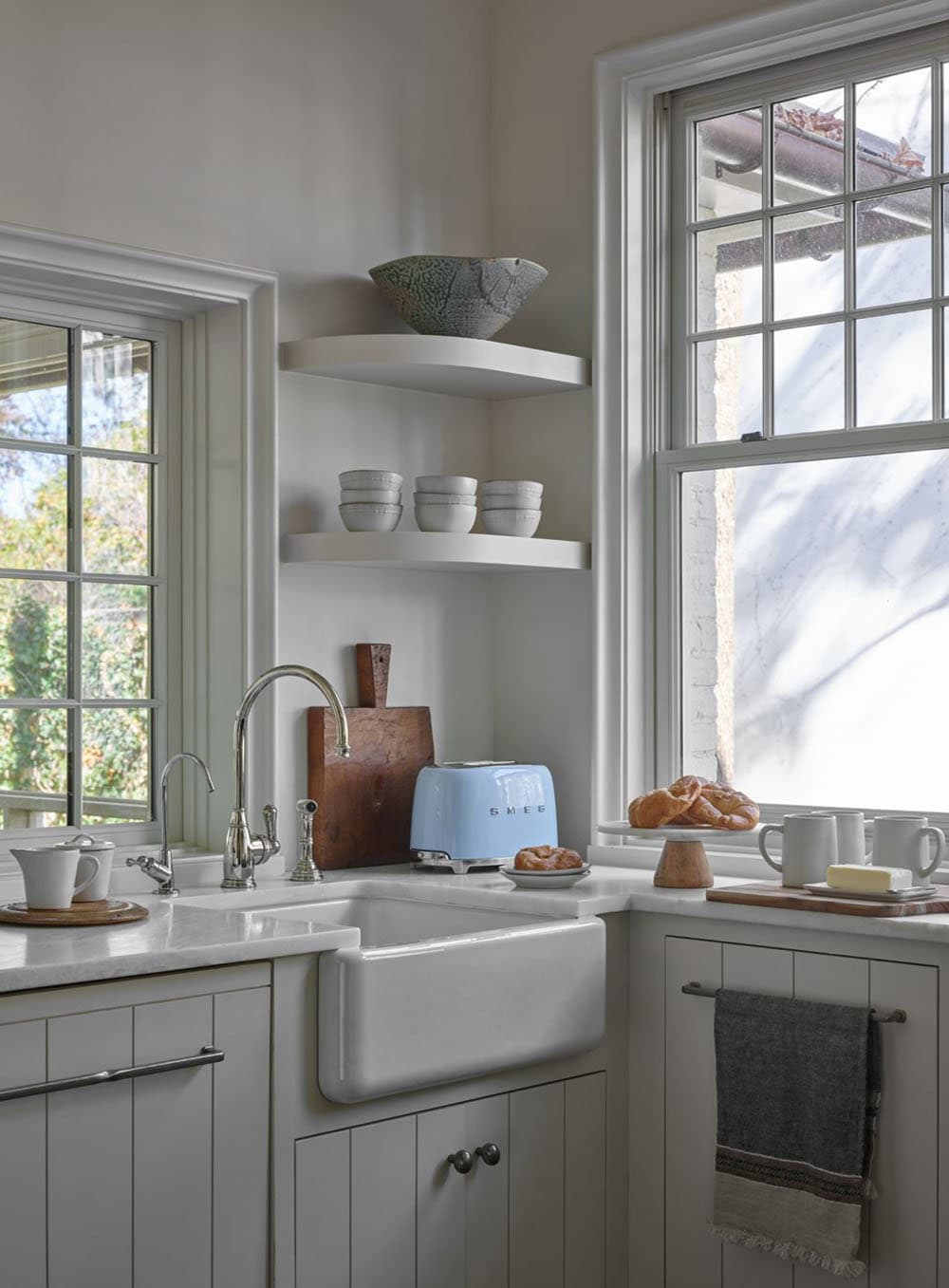 modern english tudor style kitchen sink wall