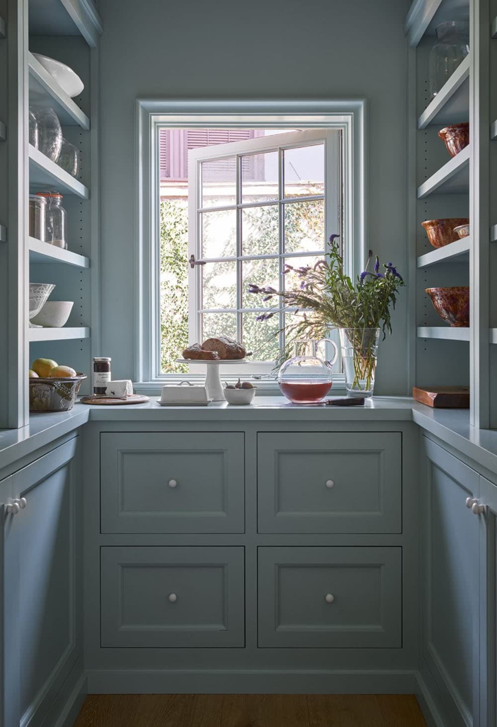 modern english tudor style pantry