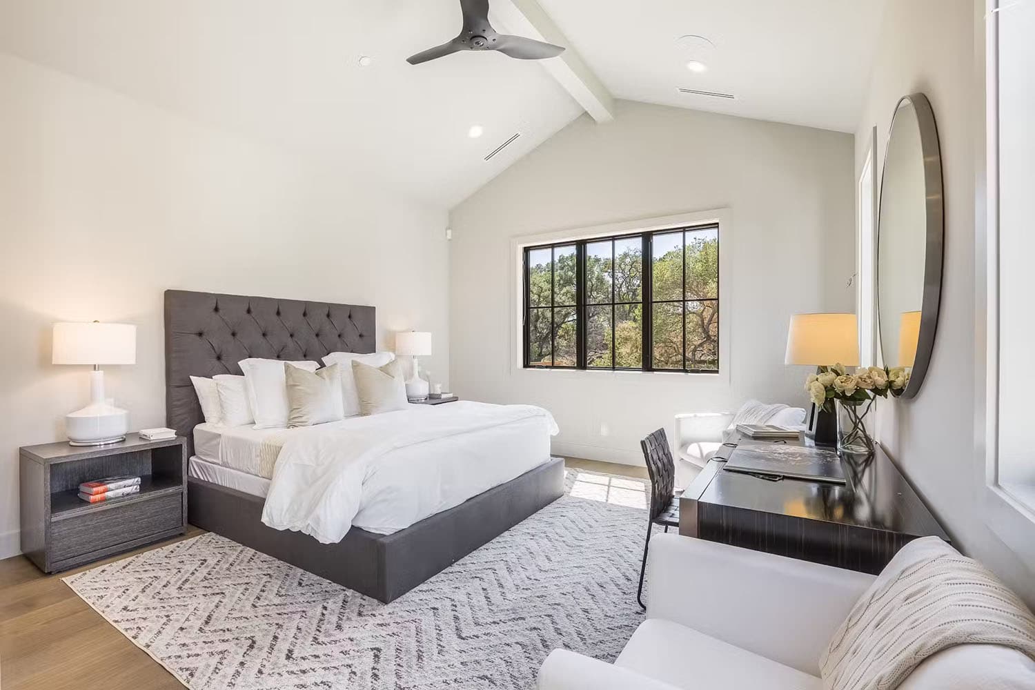 modern farmhouse style bedroom