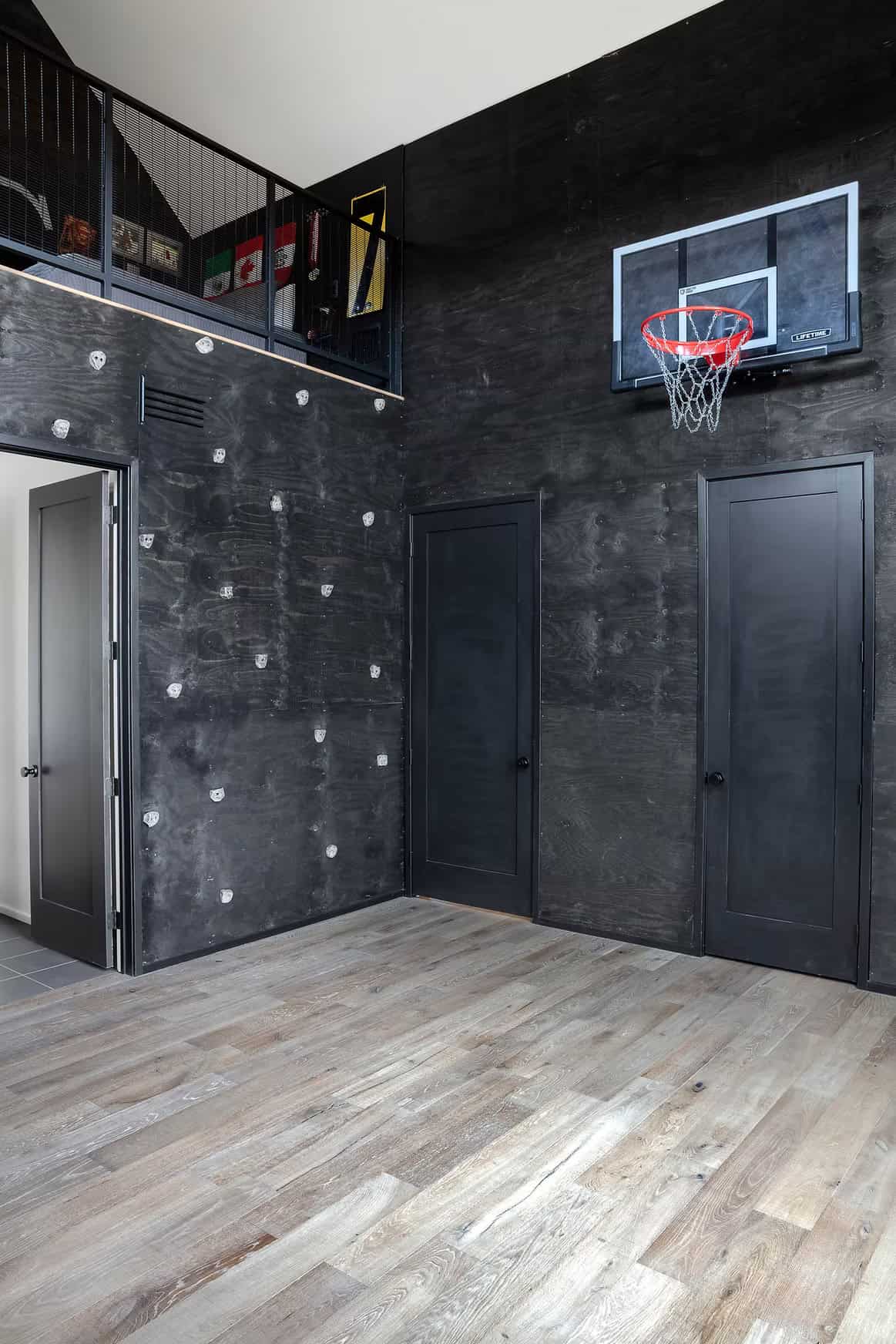 modern farmhouse style indoor sports court