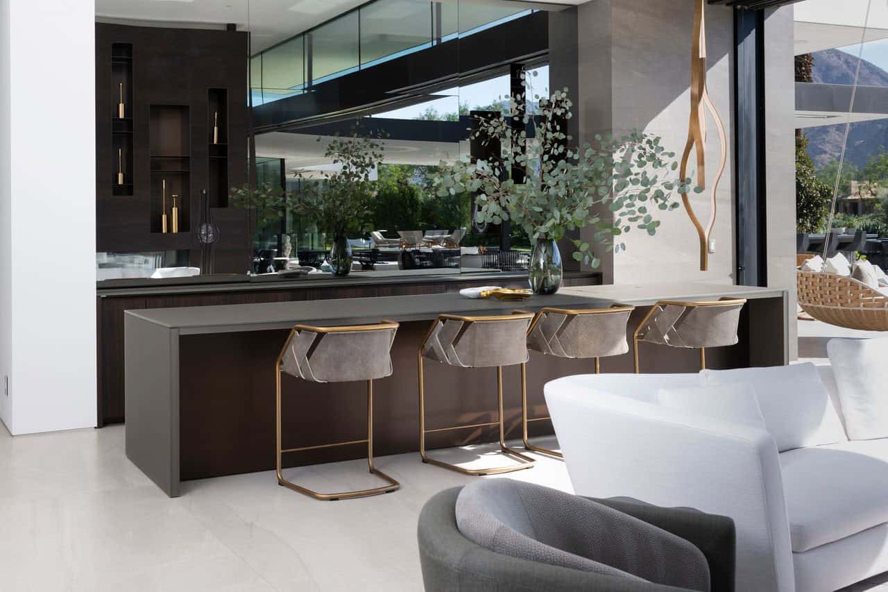 modern home bar