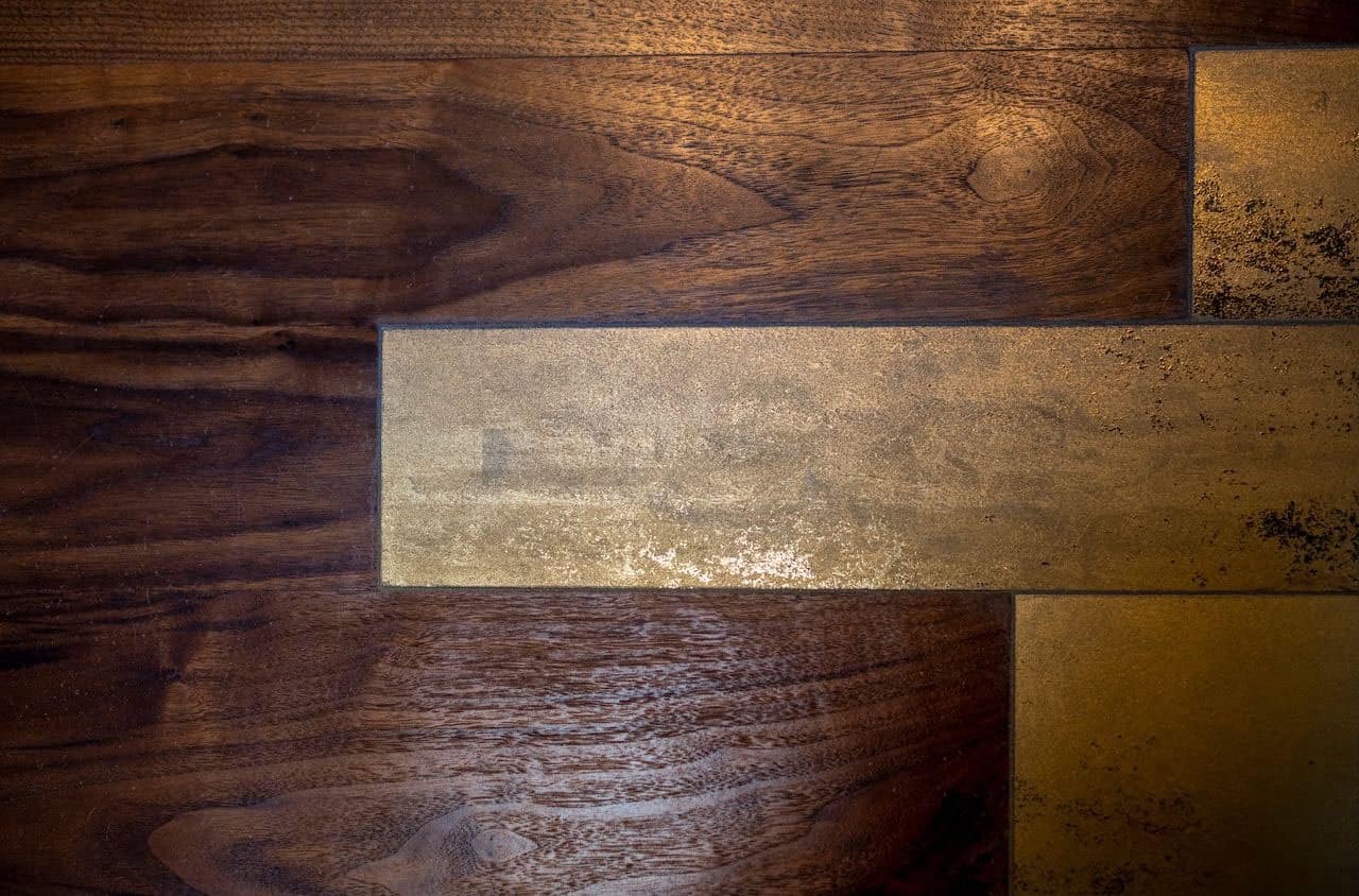 modern wood wall detail