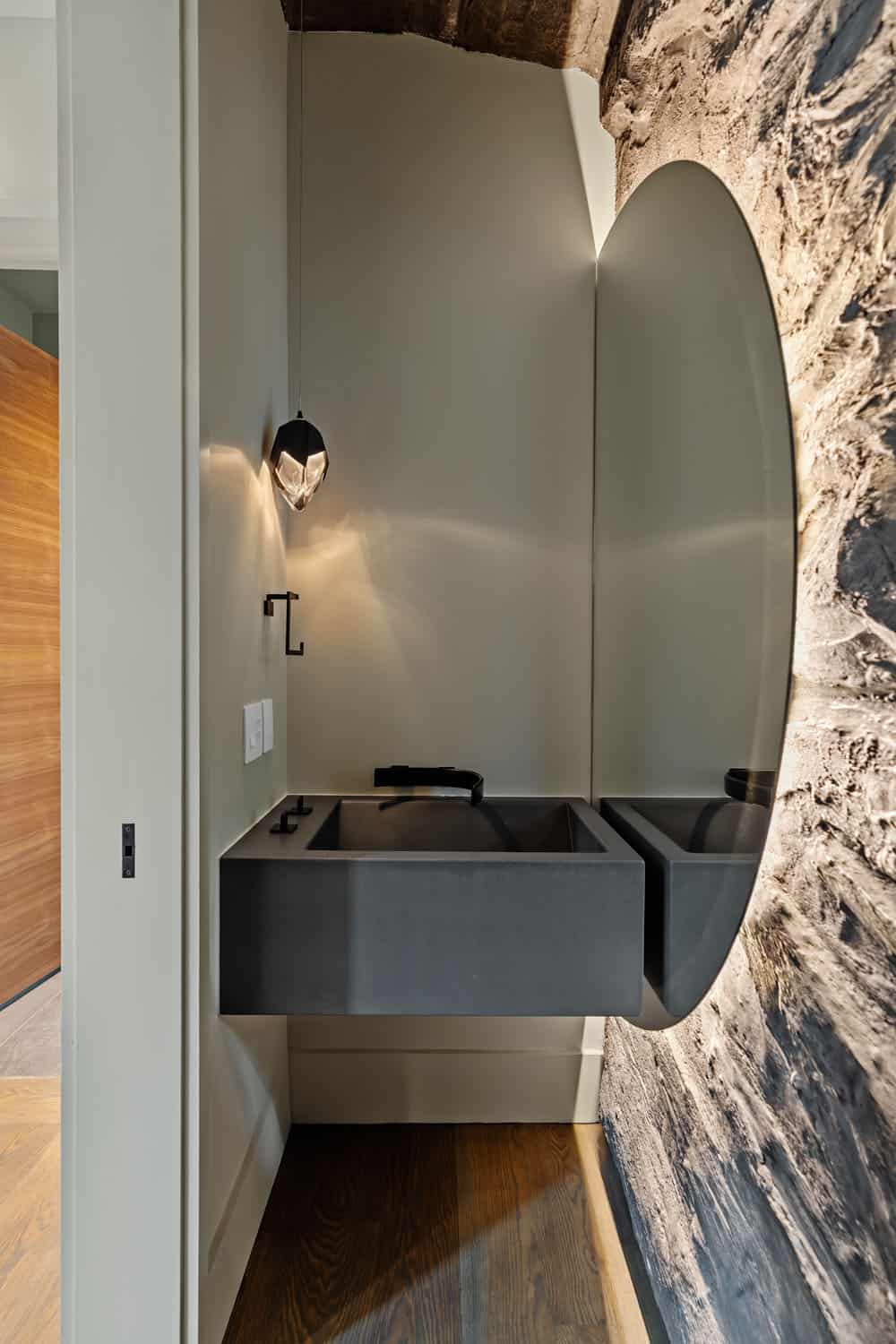 modern powder room