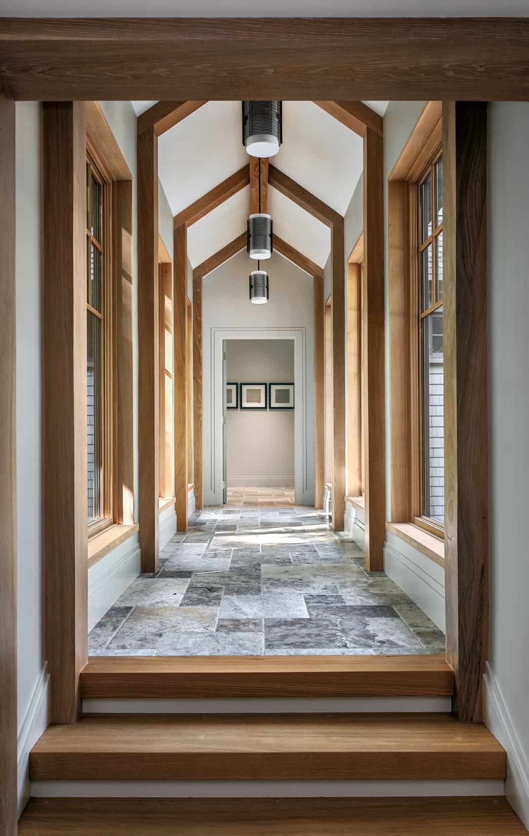 rustic hallway