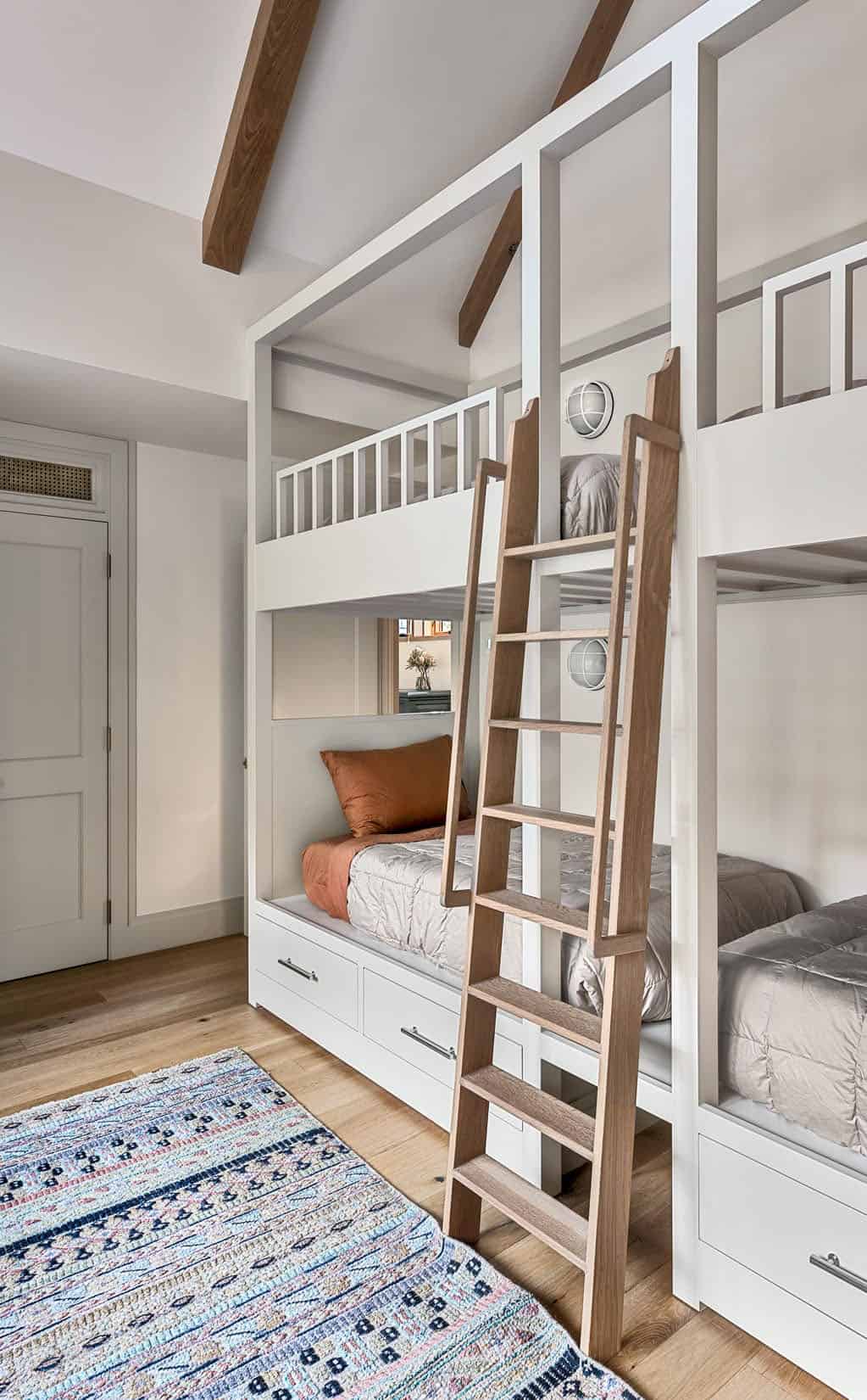 rustic bunk bedroom