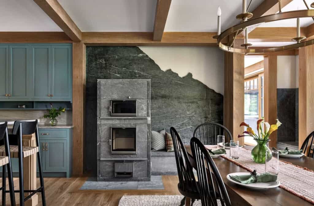 This forest house finds refuge along the serene shores of a New ...