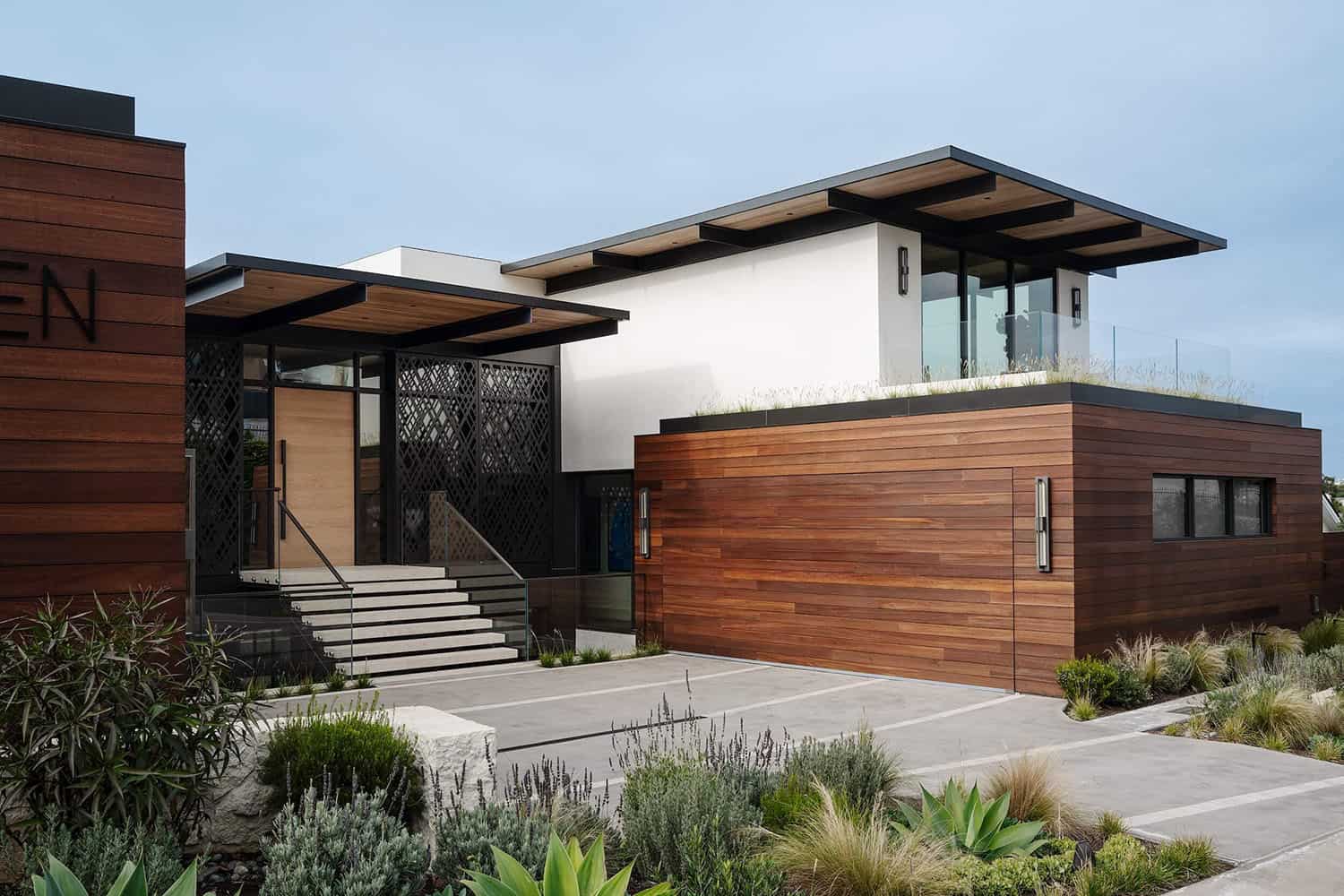 organic modern home exterior