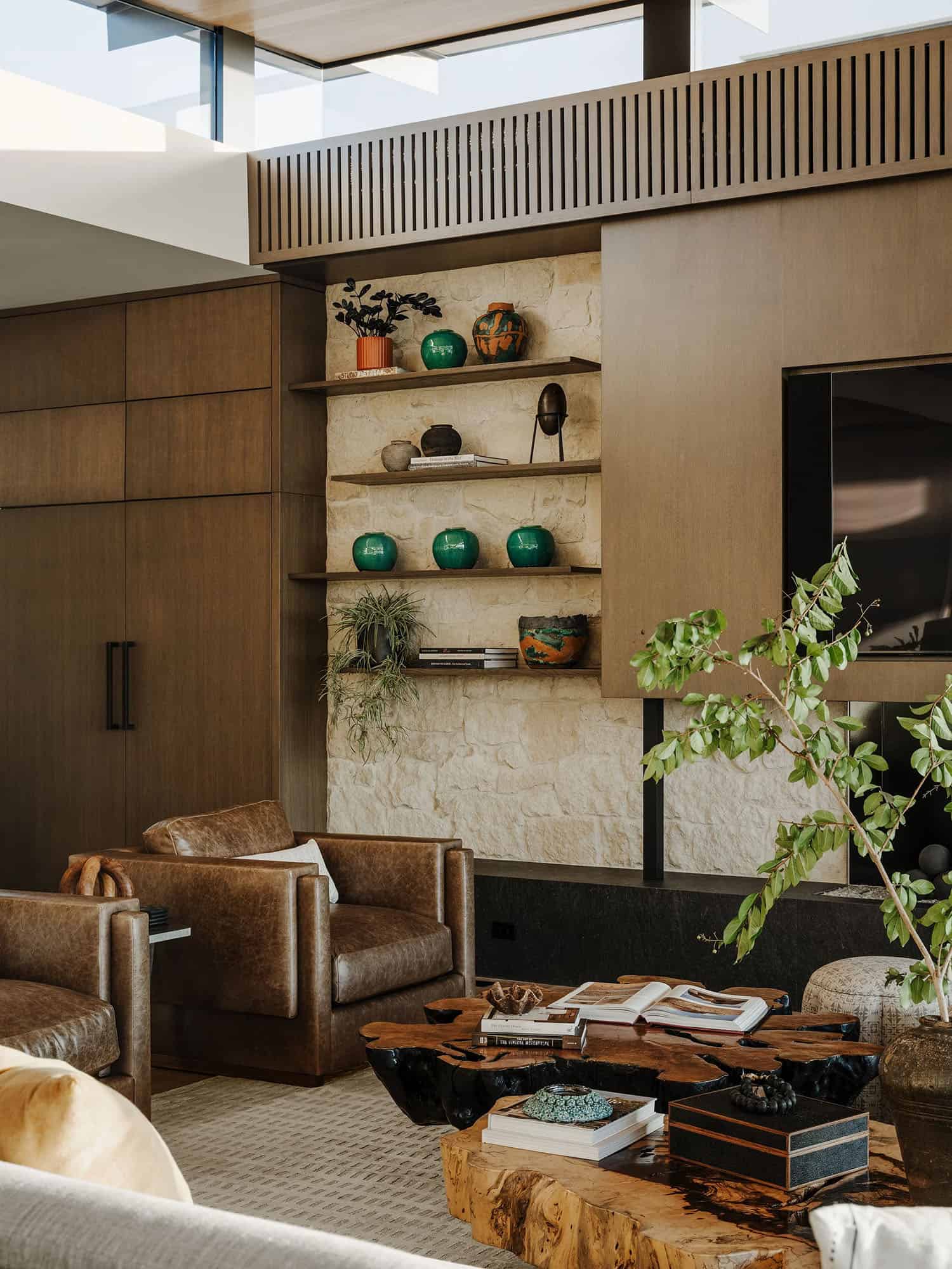 organic modern living room