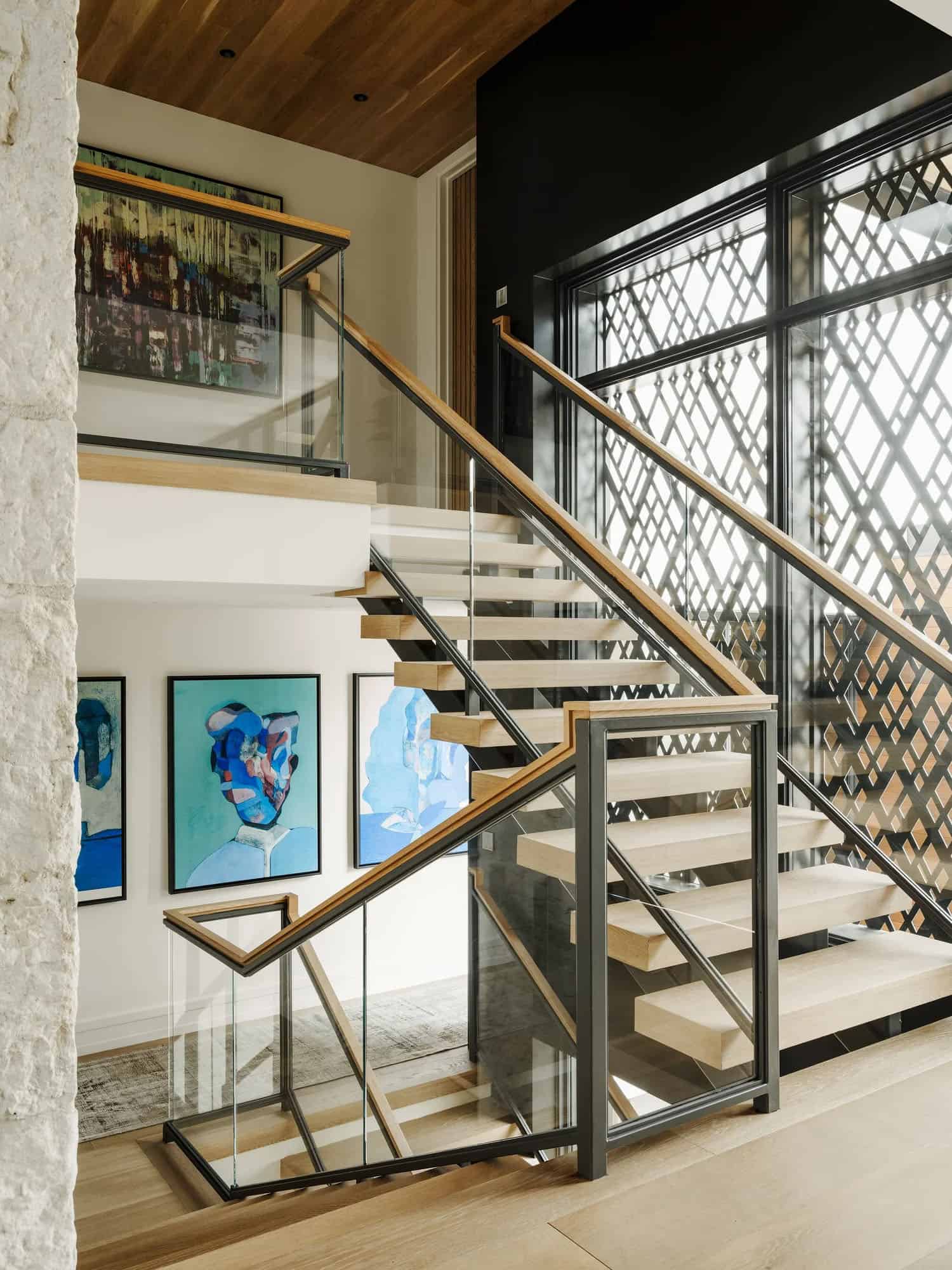 organic modern staircase