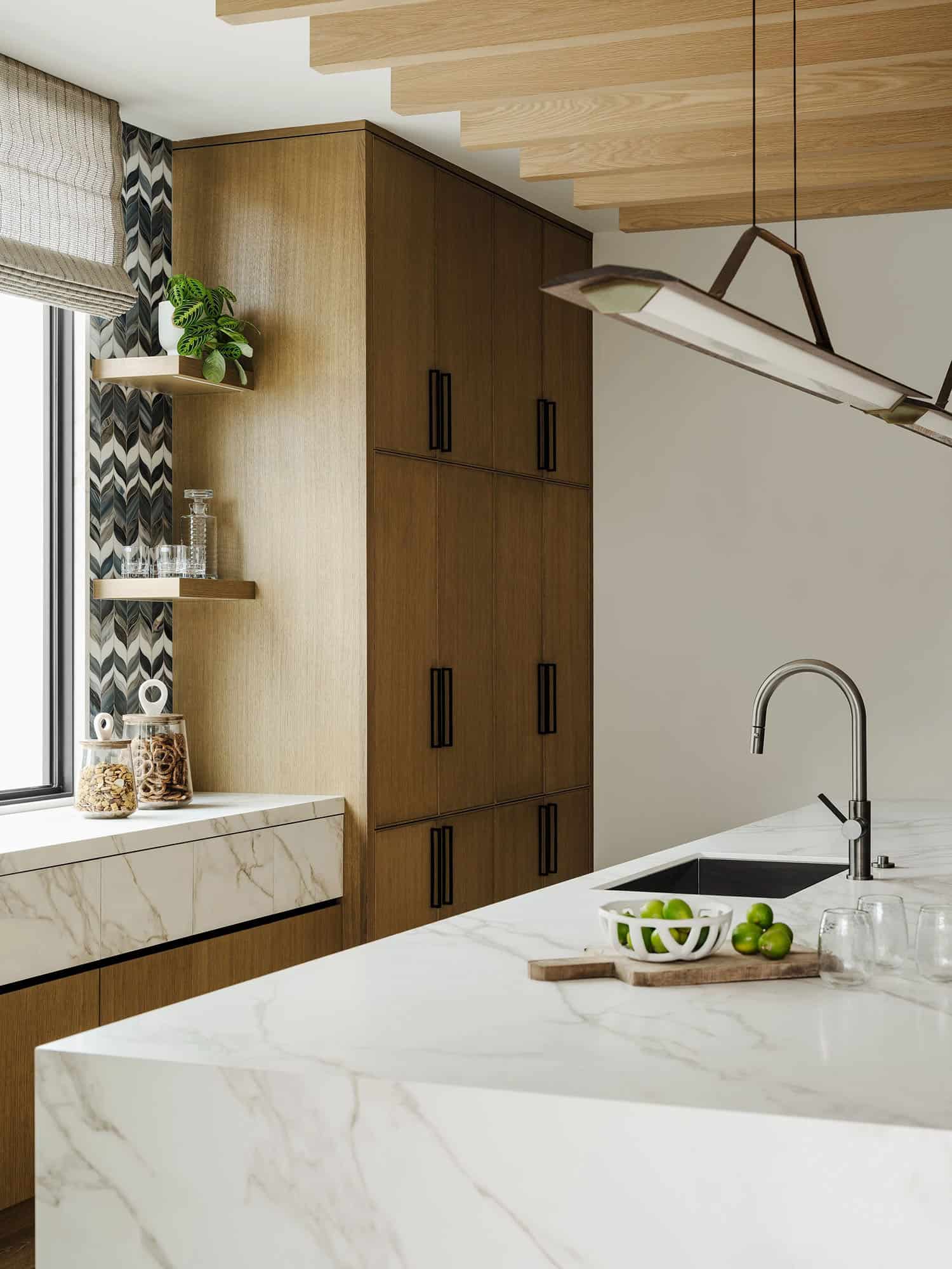 organic modern home bar