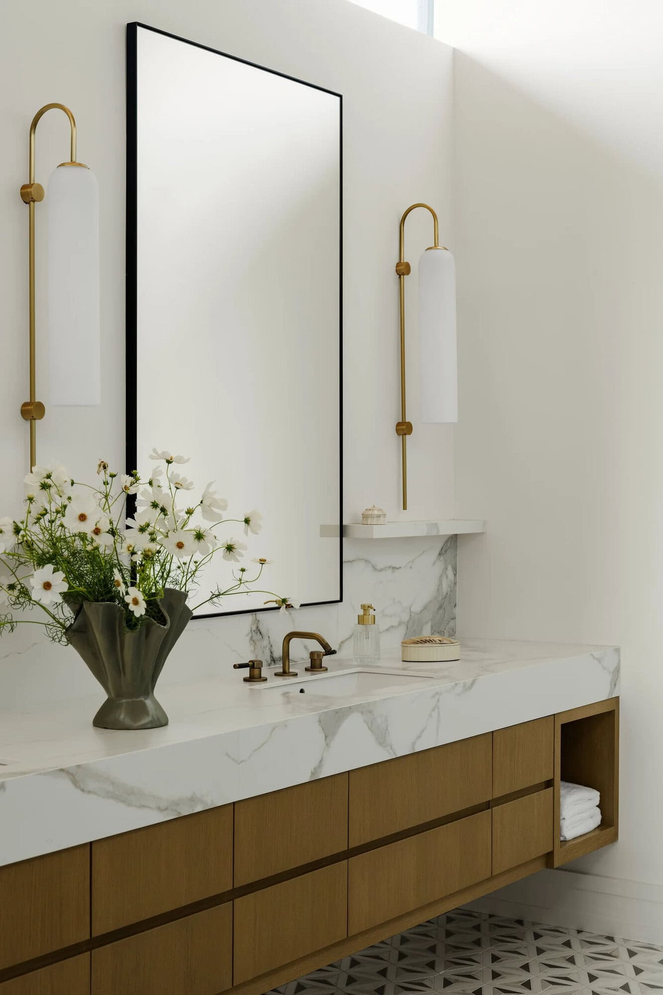 organic modern bathroom vanity